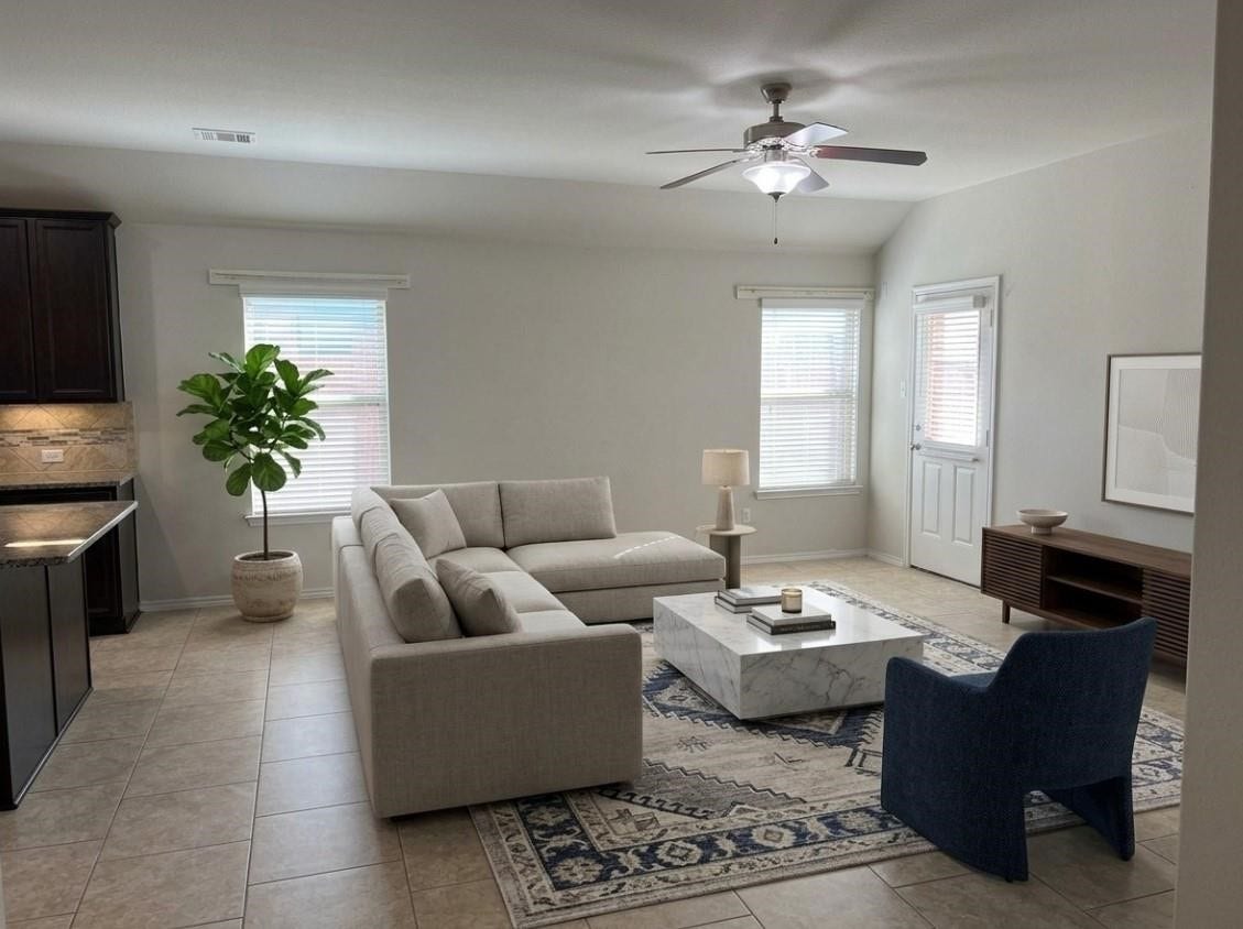 Experience the potential of this inviting living room, beautifully enhanced with virtual staging to inspire your vision.