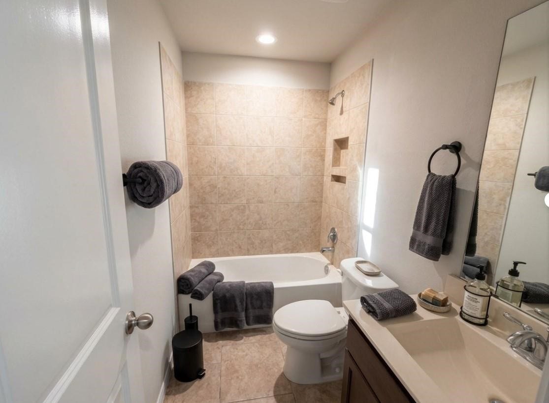 Elegant second full bathroom, thoughtfully staged to inspire your design ideas.