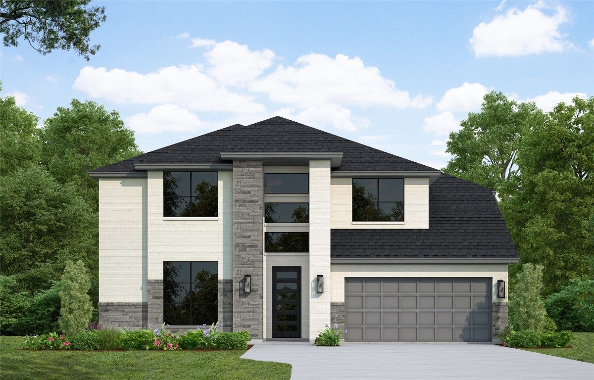 Westin Homes *Currently under construction* Wilson V plan. Rendering used for illustration purposes.