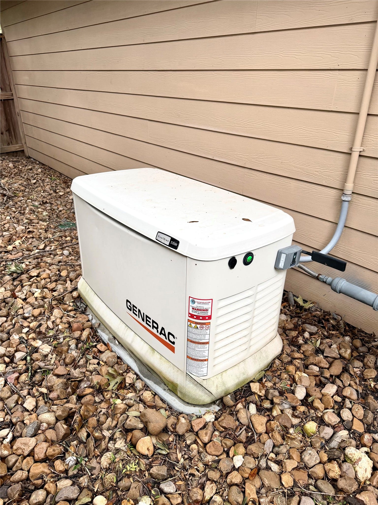 22114 Haden Park Drive, Katy, TX 77450 When a storm comes this generac has your covered.