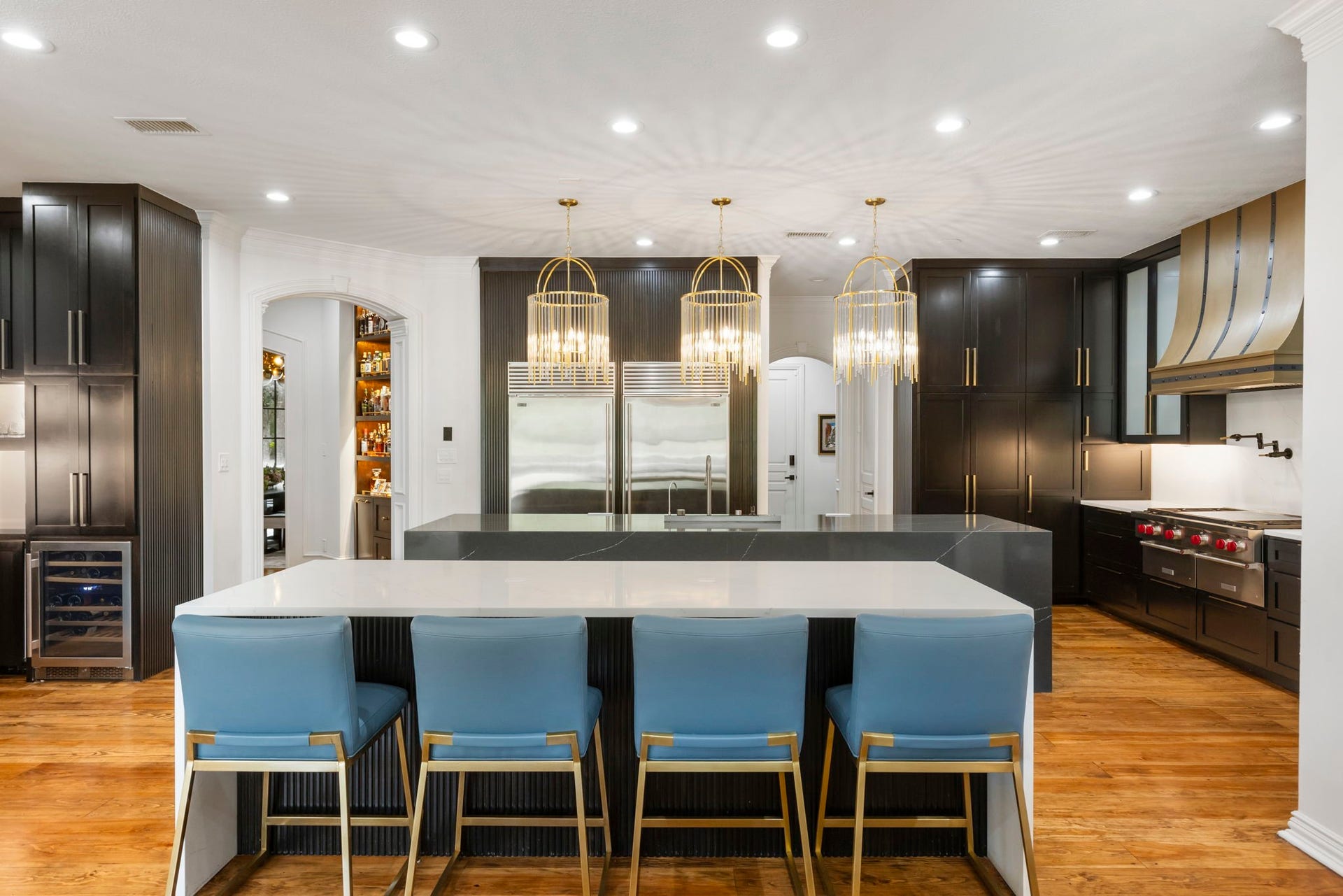 Completely redesigned and modernized from cabinetry and venthood to the appliances and wow-factor designer lighting.