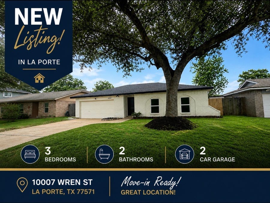 Property photo for 10007 Wren Street, La Porte, TX