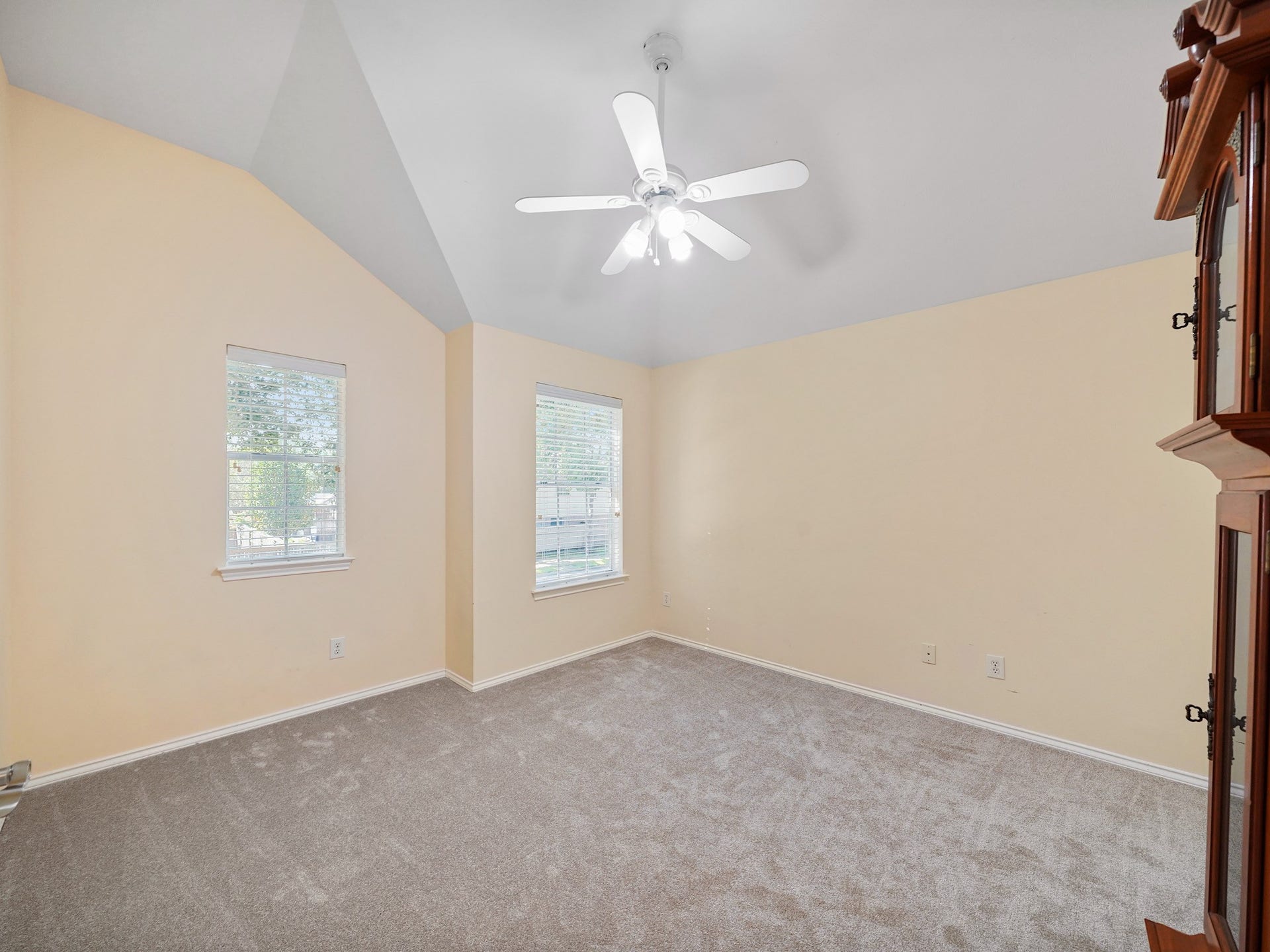 22510 Westenfield Lane, Katy, TX 77450 Another view of the bedroom highlights its windows and generous floor space. Create a cozy bedroom with room for a reading chair, desk, or favorite collection.