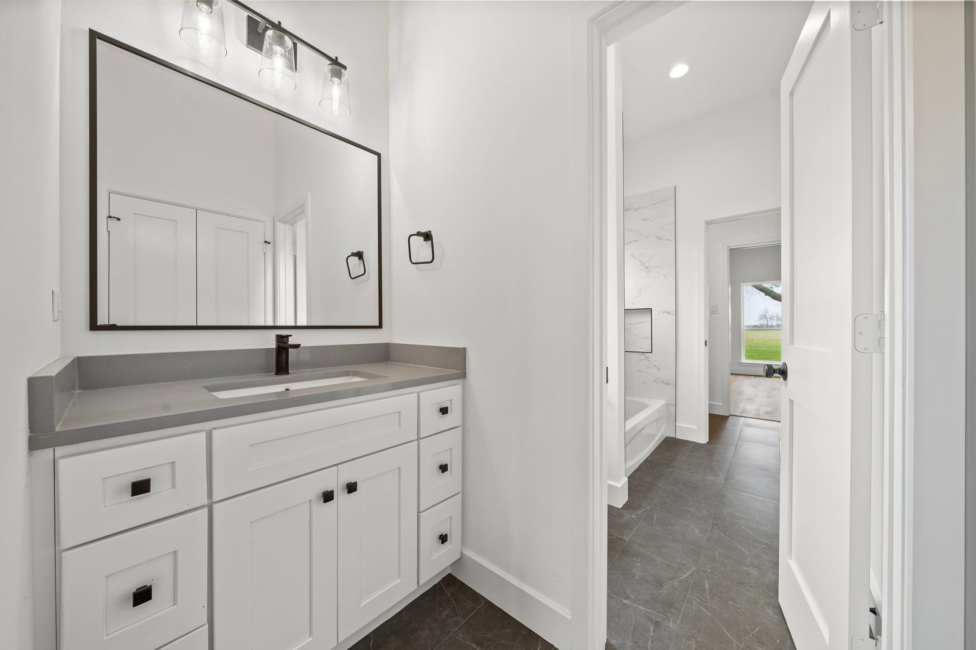 Sink and closet for Secondary Bedroom 2