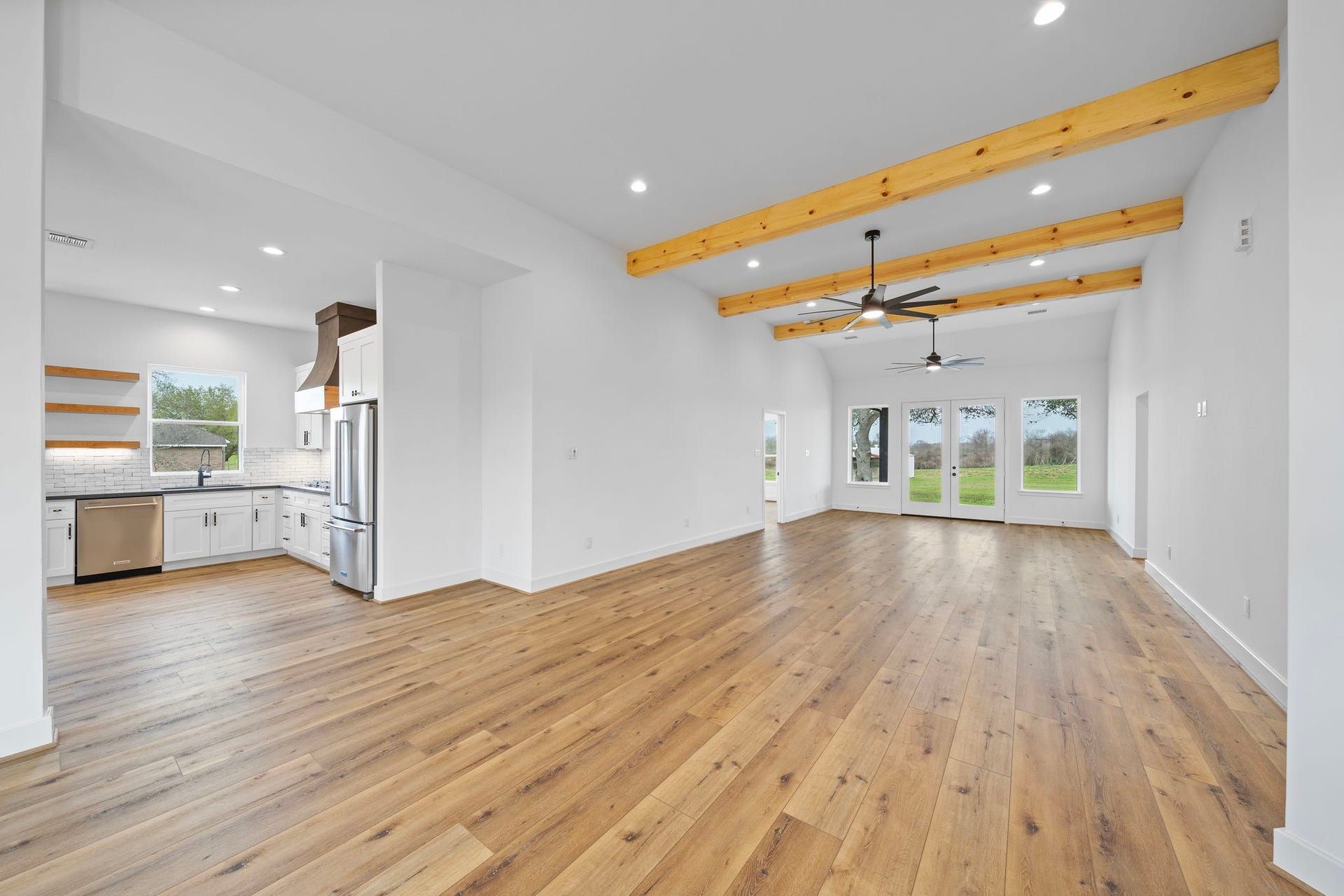 Views of Living Room and Kitchen