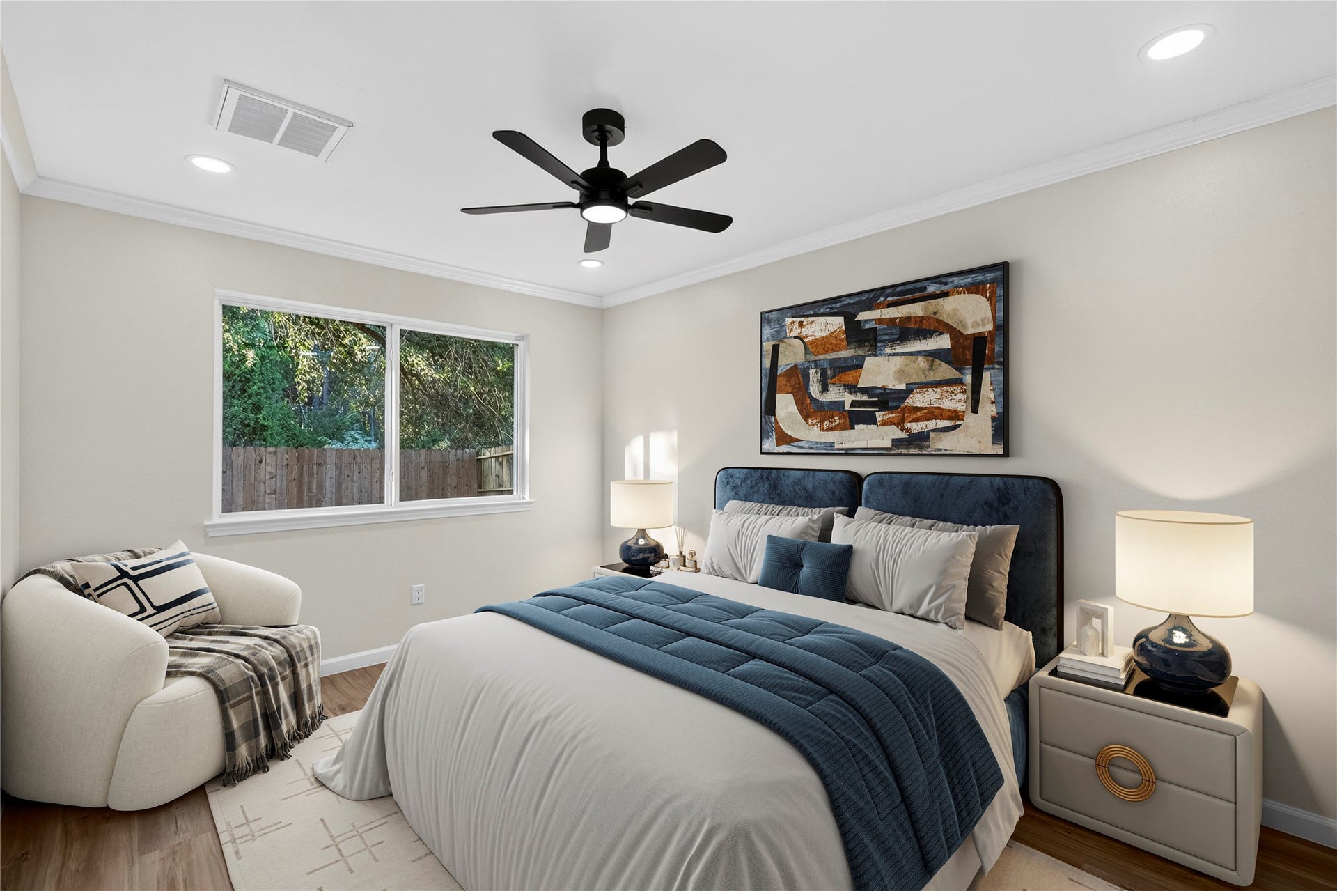 Primary Bedroom - virtually staged