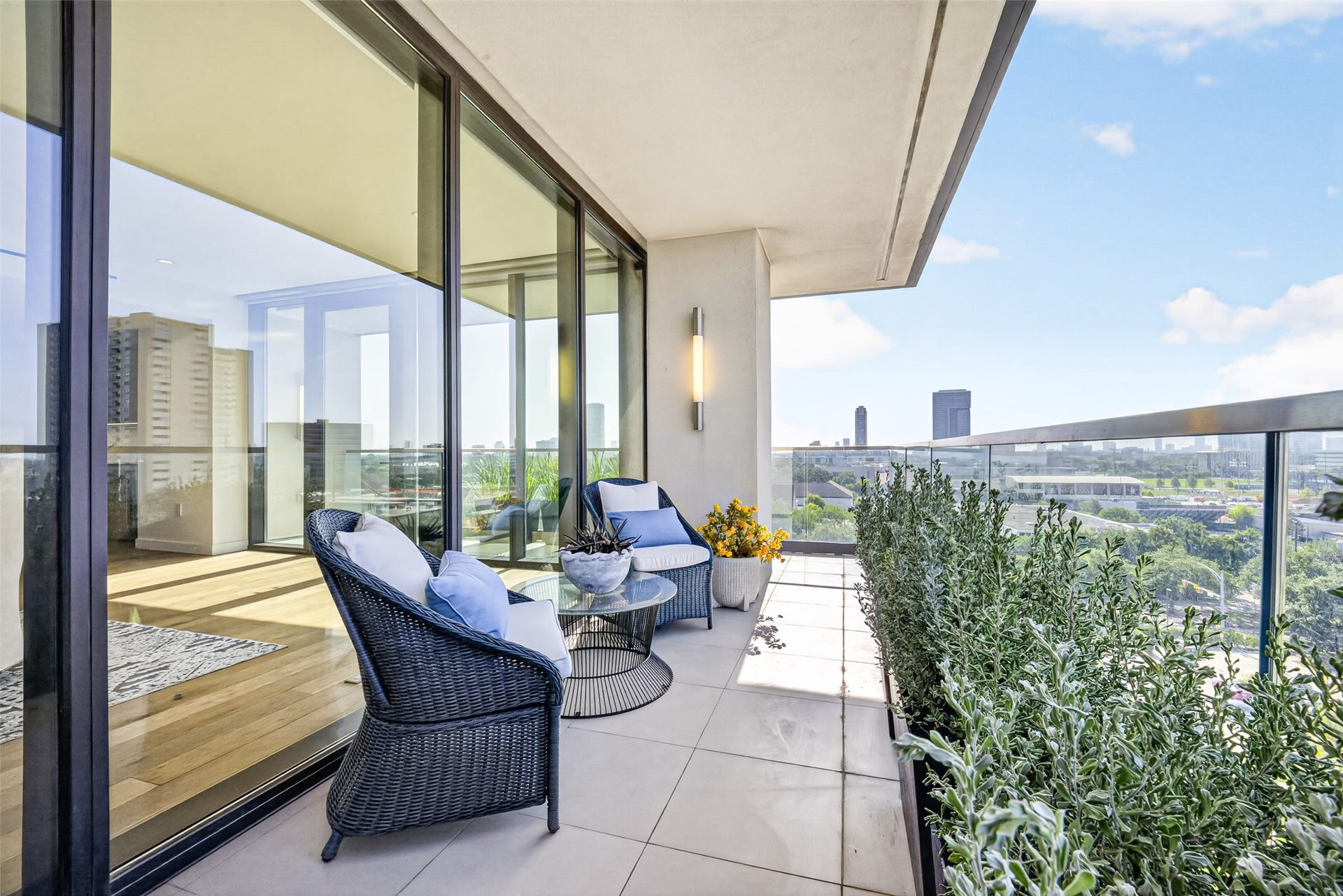 3433 Westheimer Road, #702, Houston, TX 77027 Over 300 sqft of outdoor living on this wrap around balcony