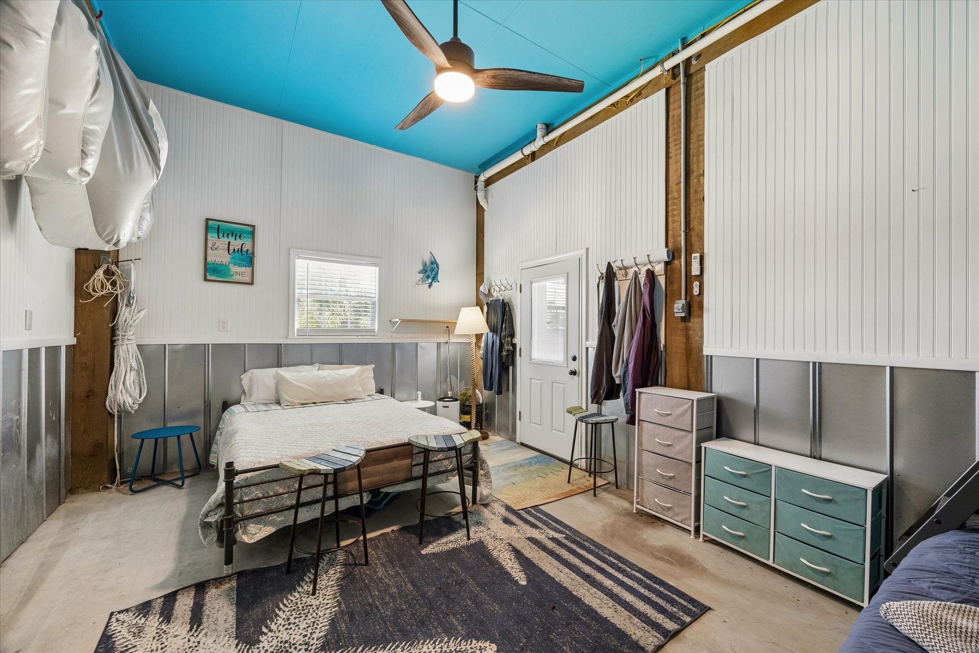 161 Four Master Road, Freeport, TX 77541 Spacious and versatile, this first-level bonus bedroom offers a cozy retreat with unique design elements, perfect for guests or creative use.