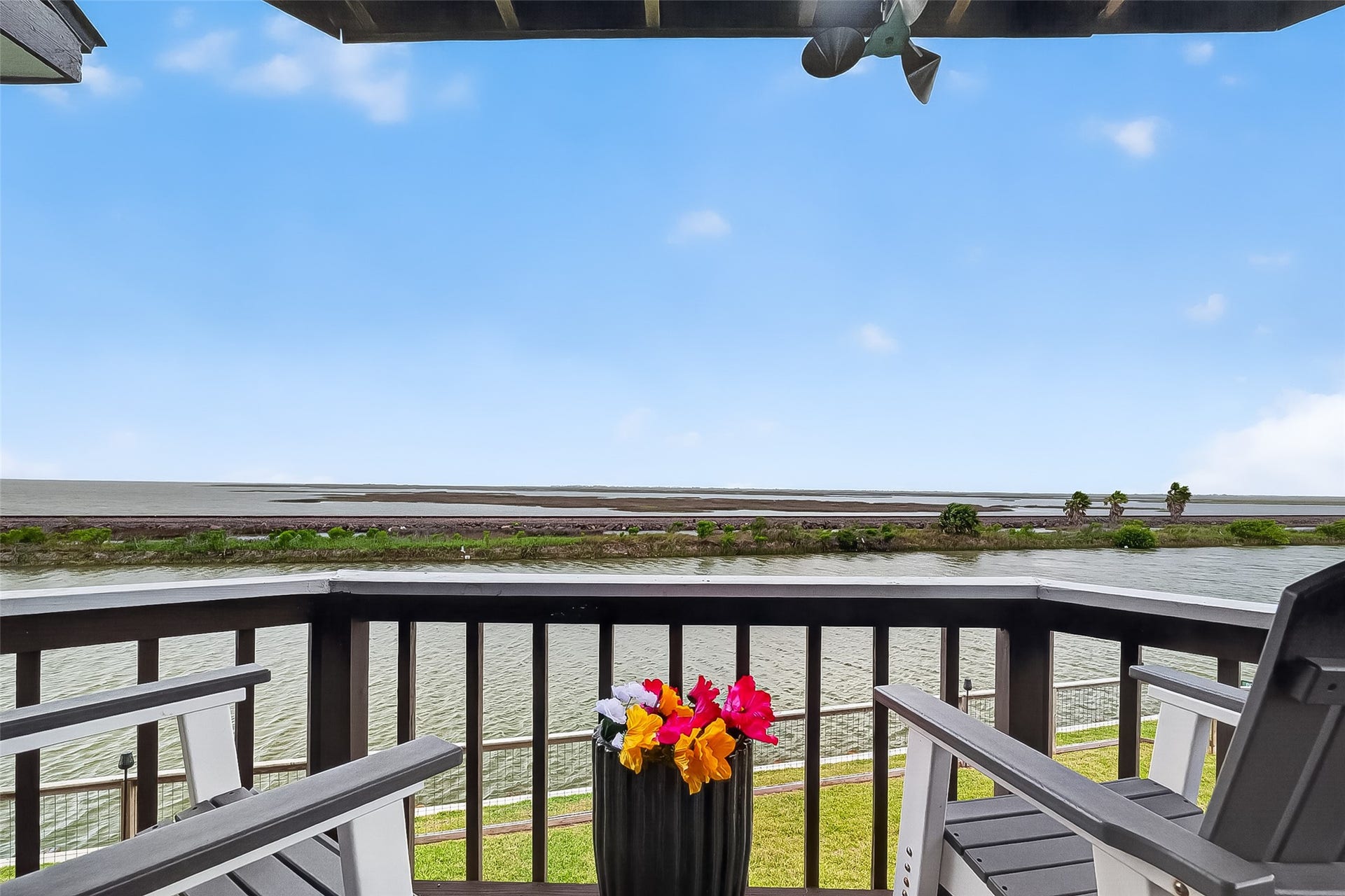 925 Bonita Street, Bayou Vista, TX 77563 Your new lifestyle! Enjoying the view from your covered deck!