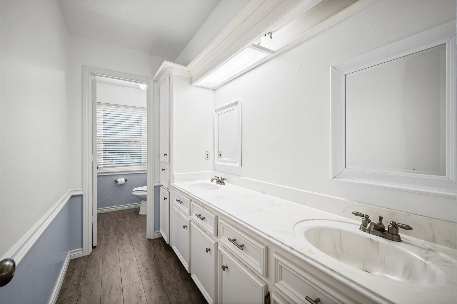 13126 Lemur Lane, Cypress, TX 77429 Secondary bathroom has fabulous updates with new tile, countertops and tiled shower/bath
