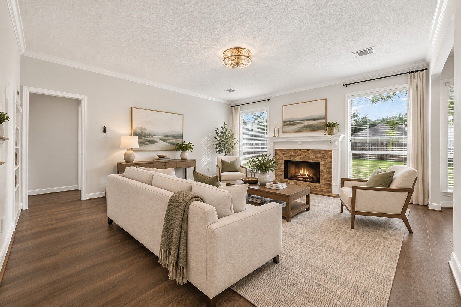 2006 Teakwood Place, Sugar Land, TX 77478 Staged Living Room