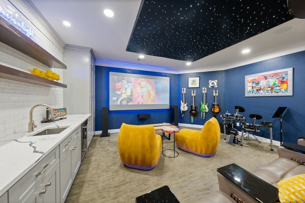 10 Camplight Court, Spring, TX 77389 This is a Media Room you'll eagerly use often!