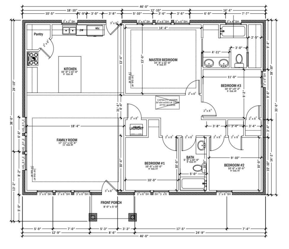 Back House - Floor plan