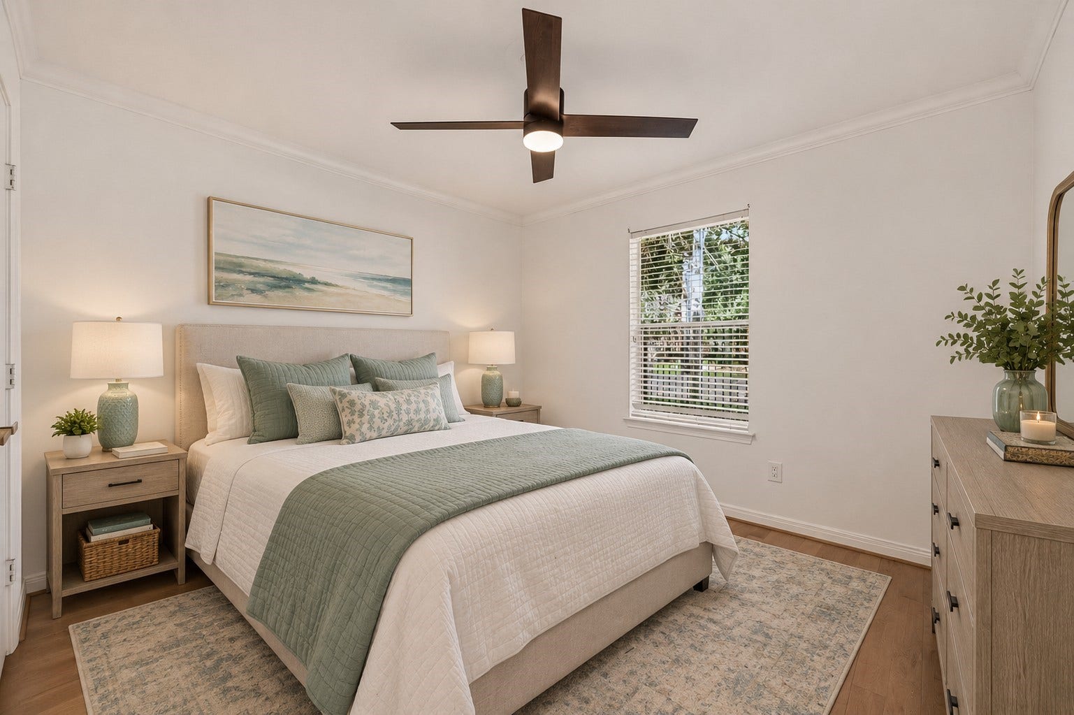 2903 Austin Street, Houston, TX 77004 Virtually staged to showcase a cozy, inviting bedroom/office/flex room with a comfortable feel, perfect for relaxing and unwinding at the end of the day.