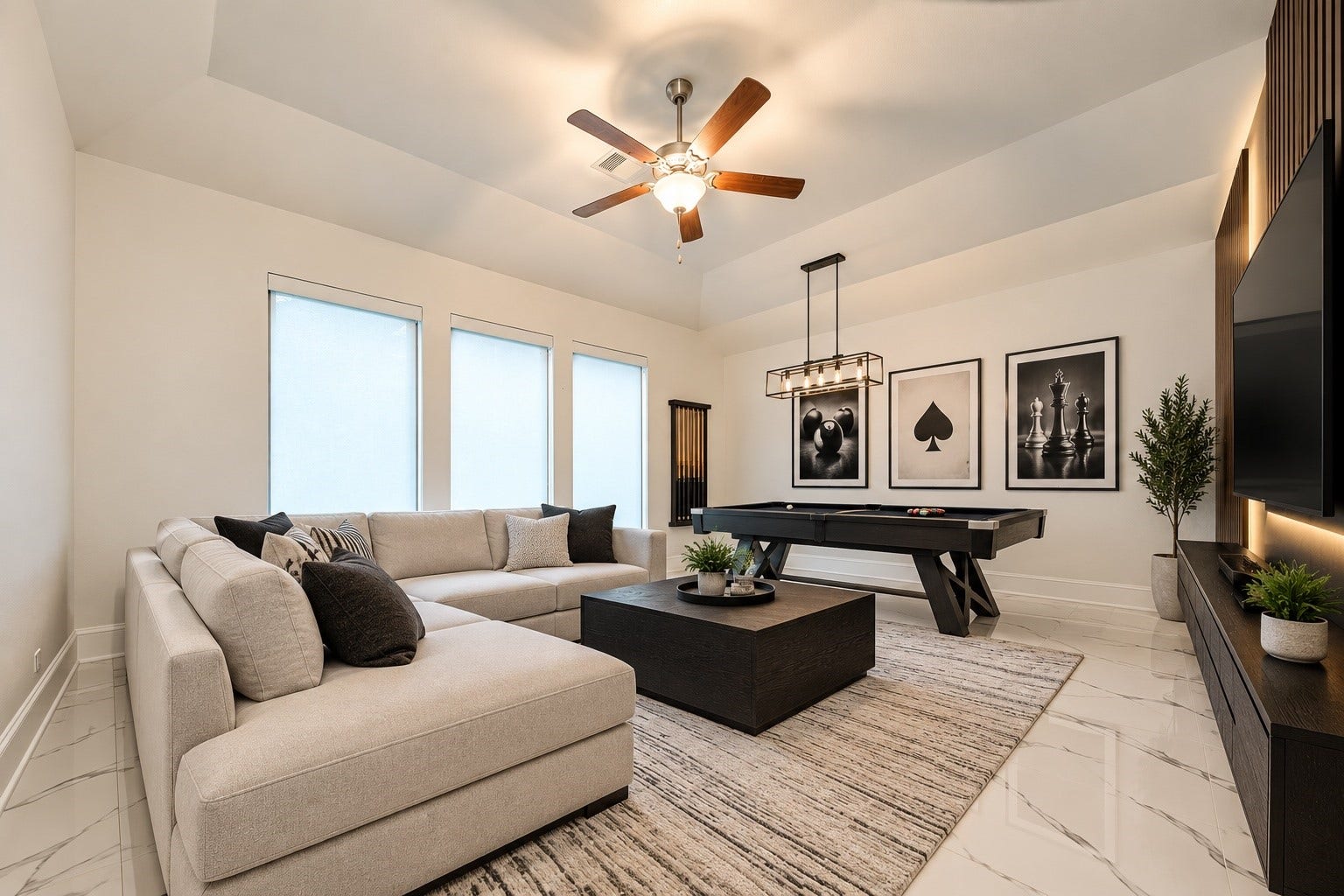12215 Mackinchan Street, Richmond, TX 77407 Gameroom staged