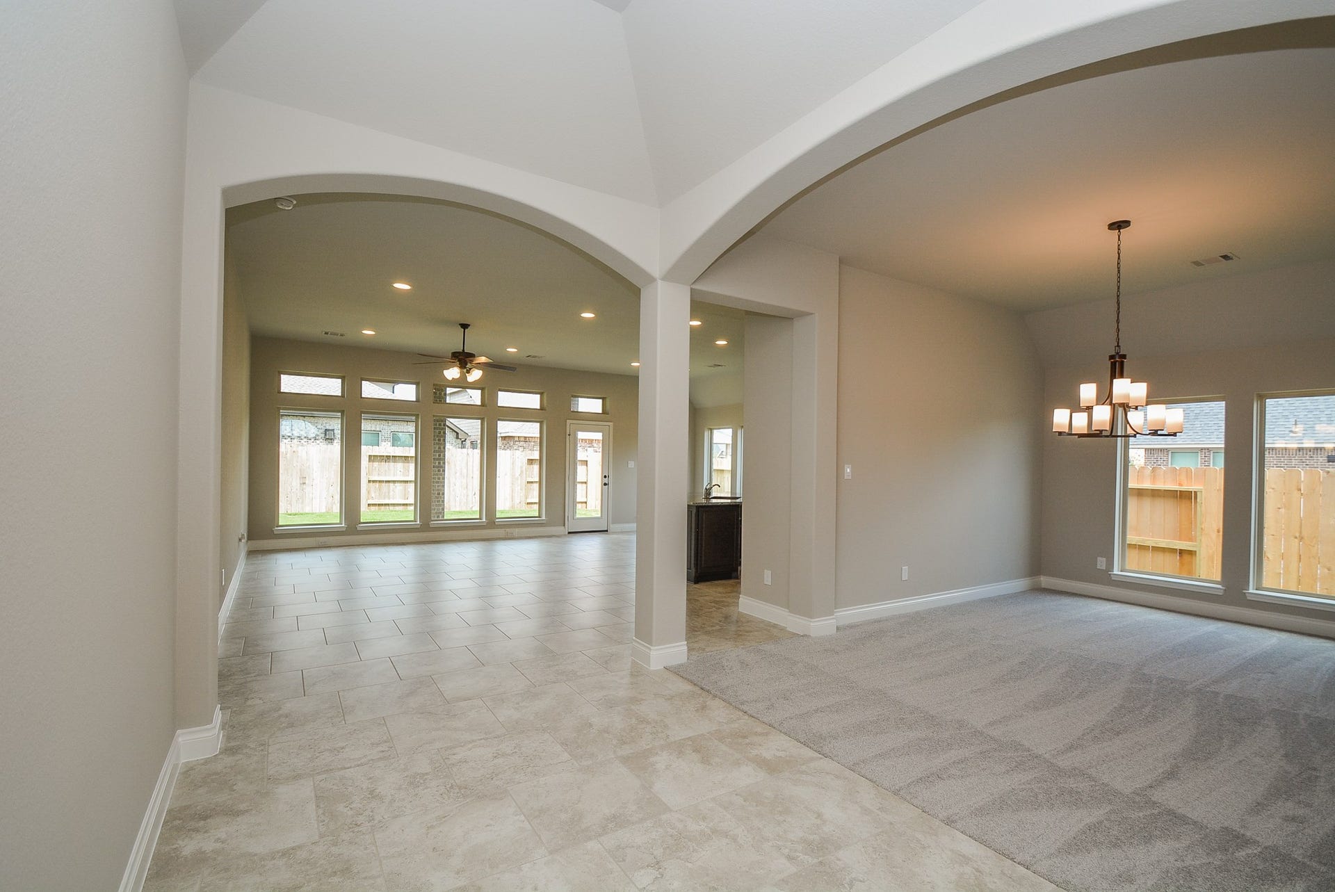 Tiles floor thru out all common area