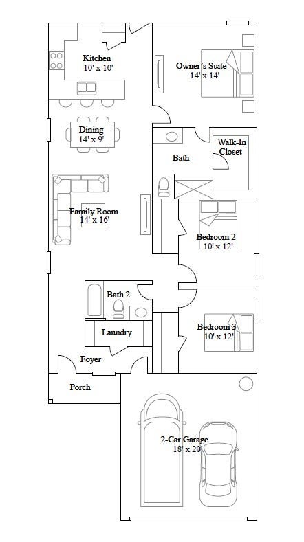 3011 Mallorca Drive, Conroe, TX 77301 Floor Plan