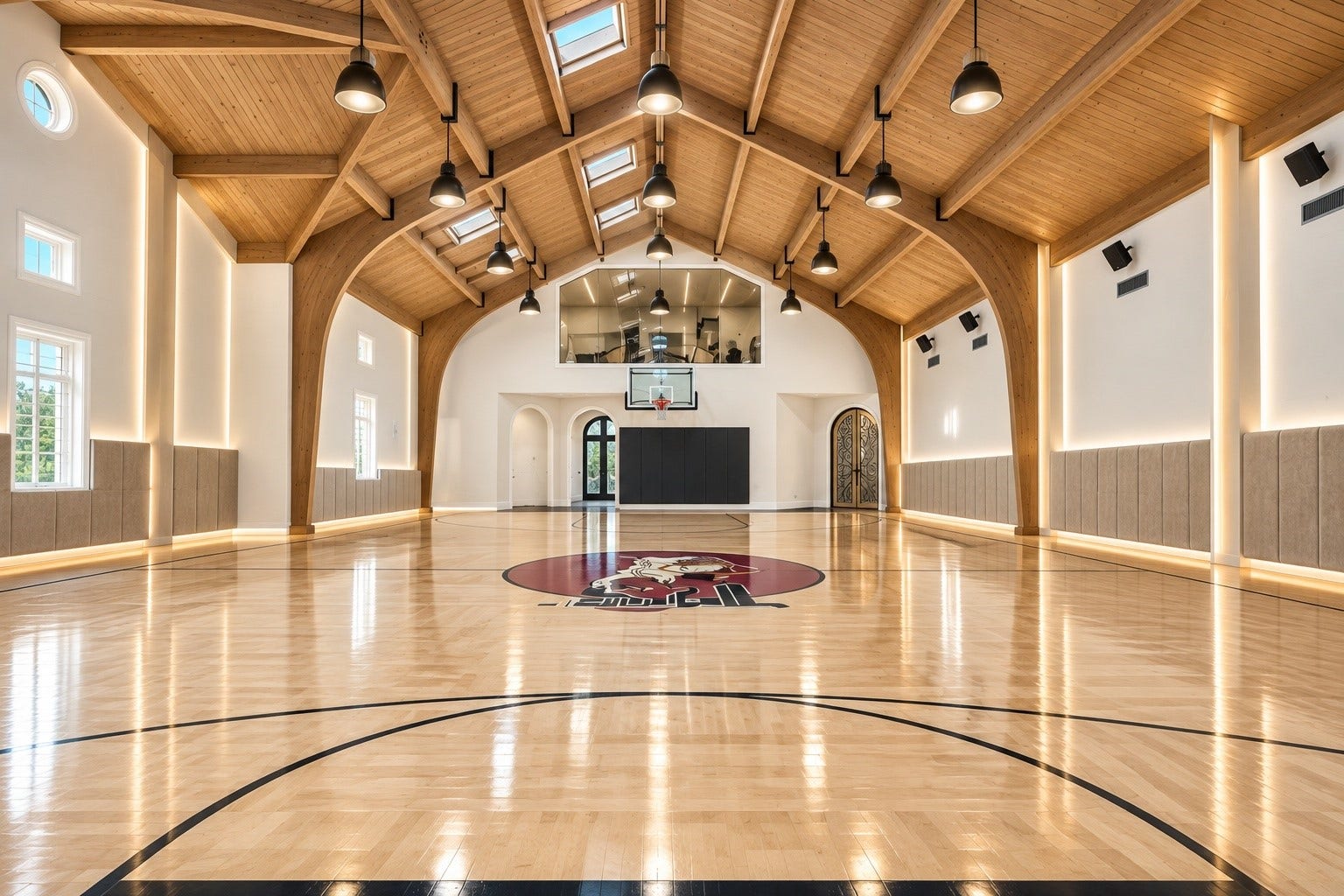 23 Beacon Hill Hill, Sugar Land, TX 77479 Few residences offer a private indoor, NBA size basketball facility of this scale, complete with an impressive vaulted ceiling, expansive court, and exceptional space for year-round competition and recreation.