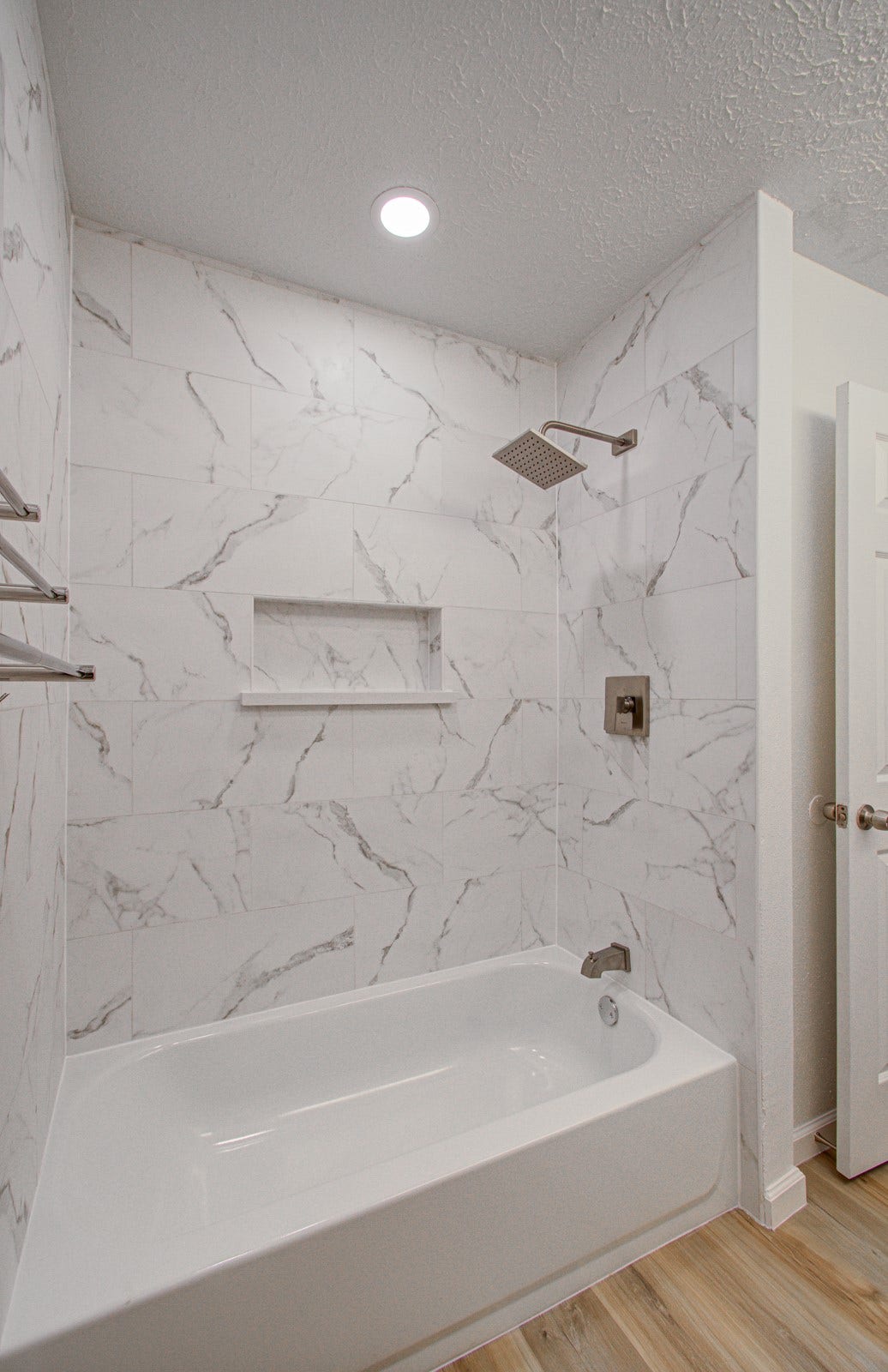 Second bathroom with a new soaking tub