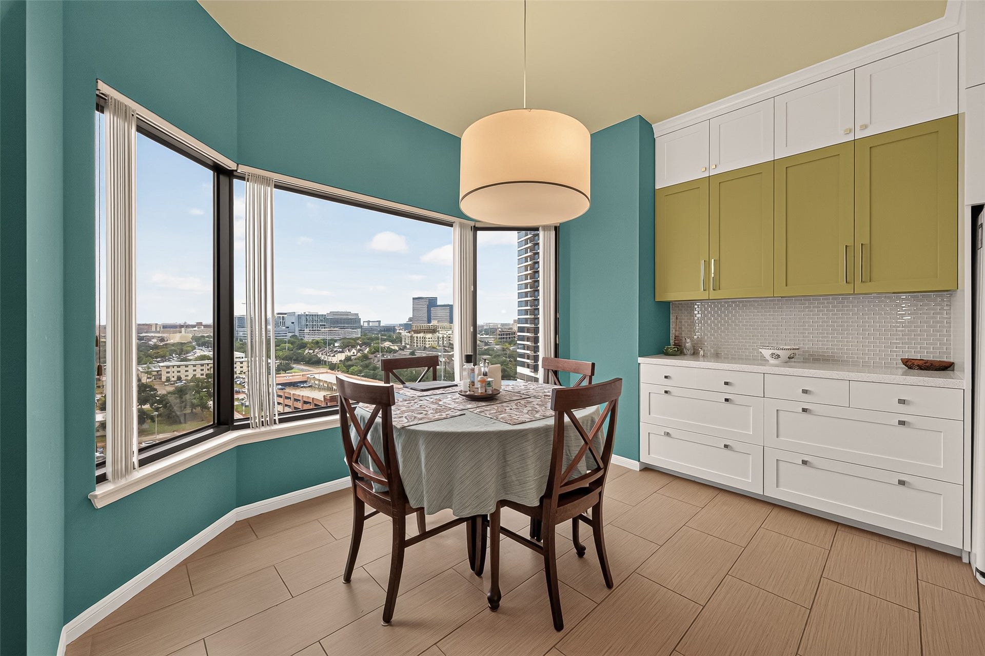 2001 Holcombe Boulevard, #1305, Houston, TX 77030 dining area open to kitchen with built in storage/buffet