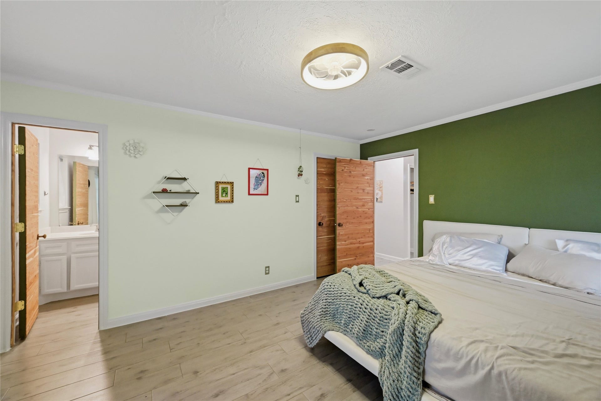 Spacious primary suite with a peaceful, private retreat feel