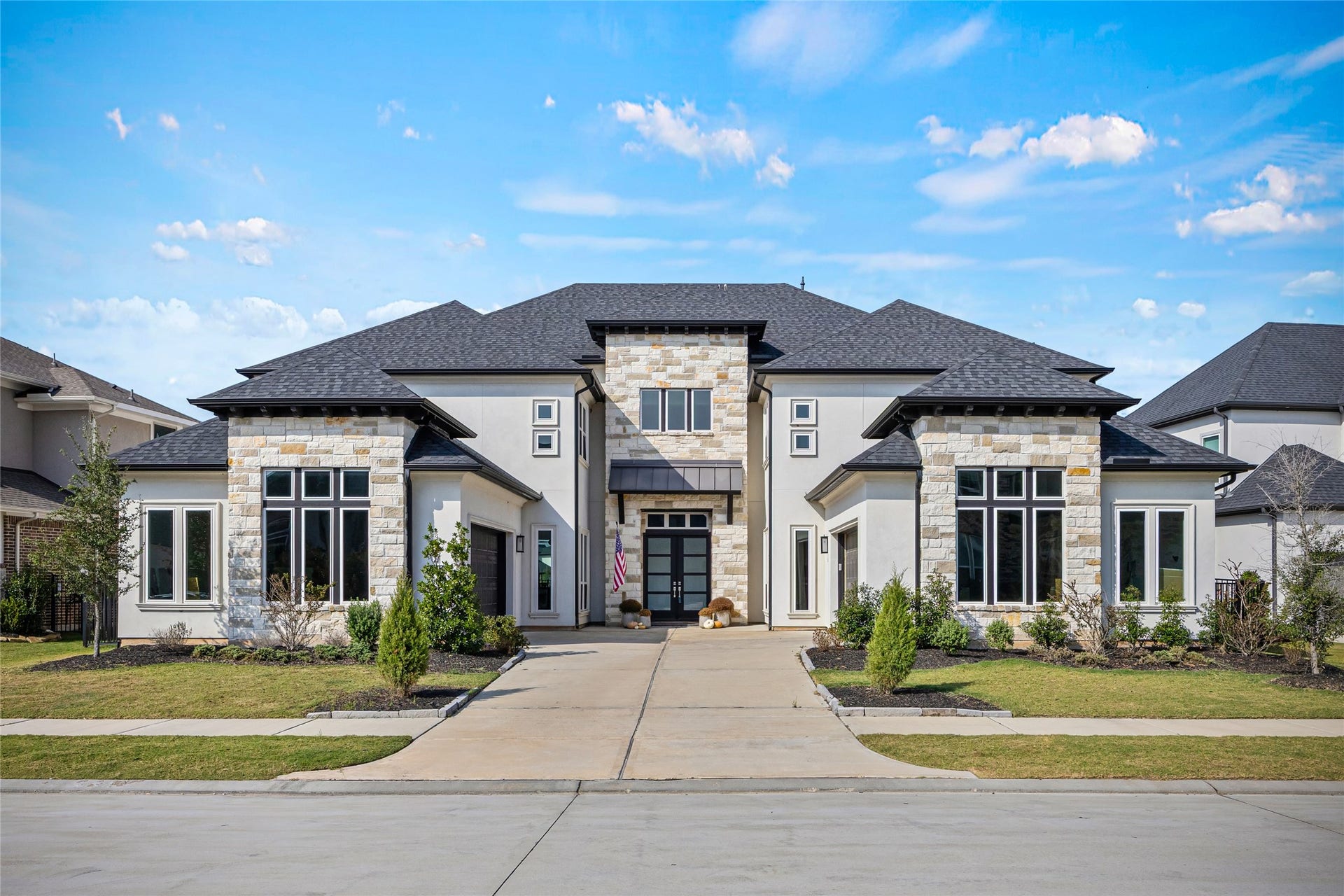 Beautifully positioned, the homes striking faade creates an impressive first impression