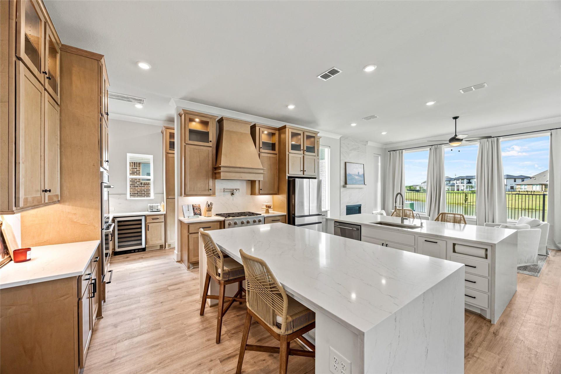 Bright, open kitchen with premium finishes and a spacious layout perfect for entertaining