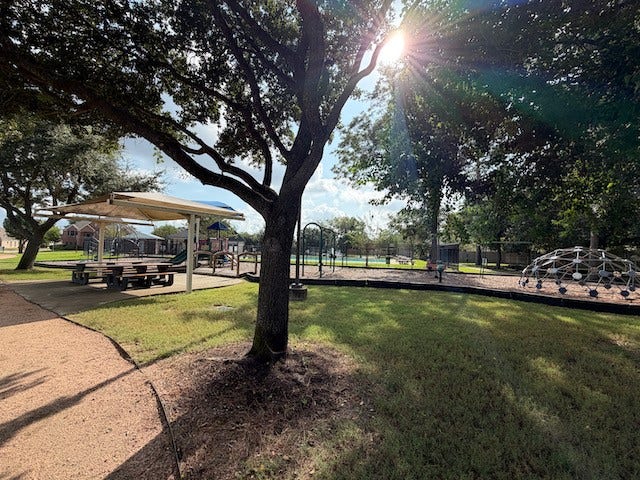 20023 Cypresswood Glen, Spring, TX 77373 Fabulous playground and covered picnic table.