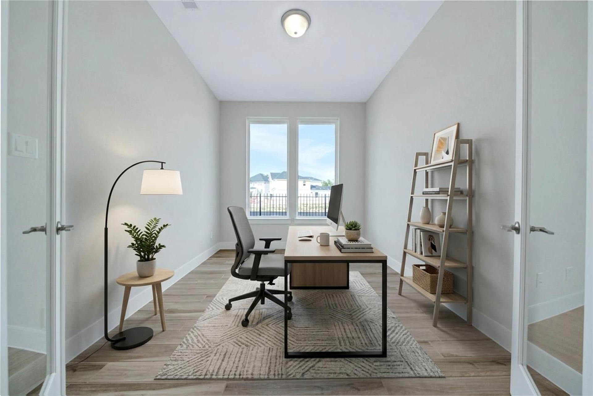 STUDY features large high windows.