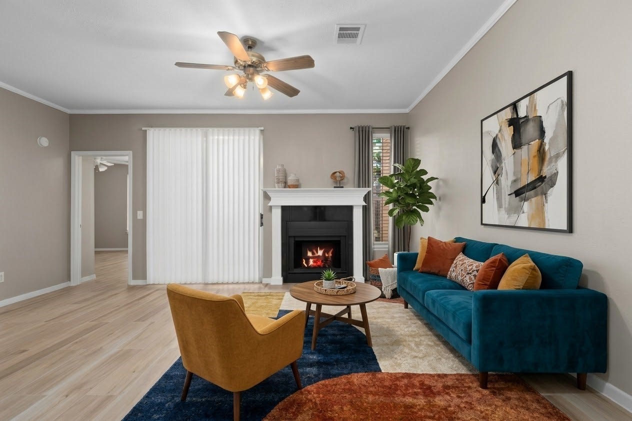 3317 Golden Trails Drive, #803, Houston, TX 77345 Virtually staged to imagine furniture position