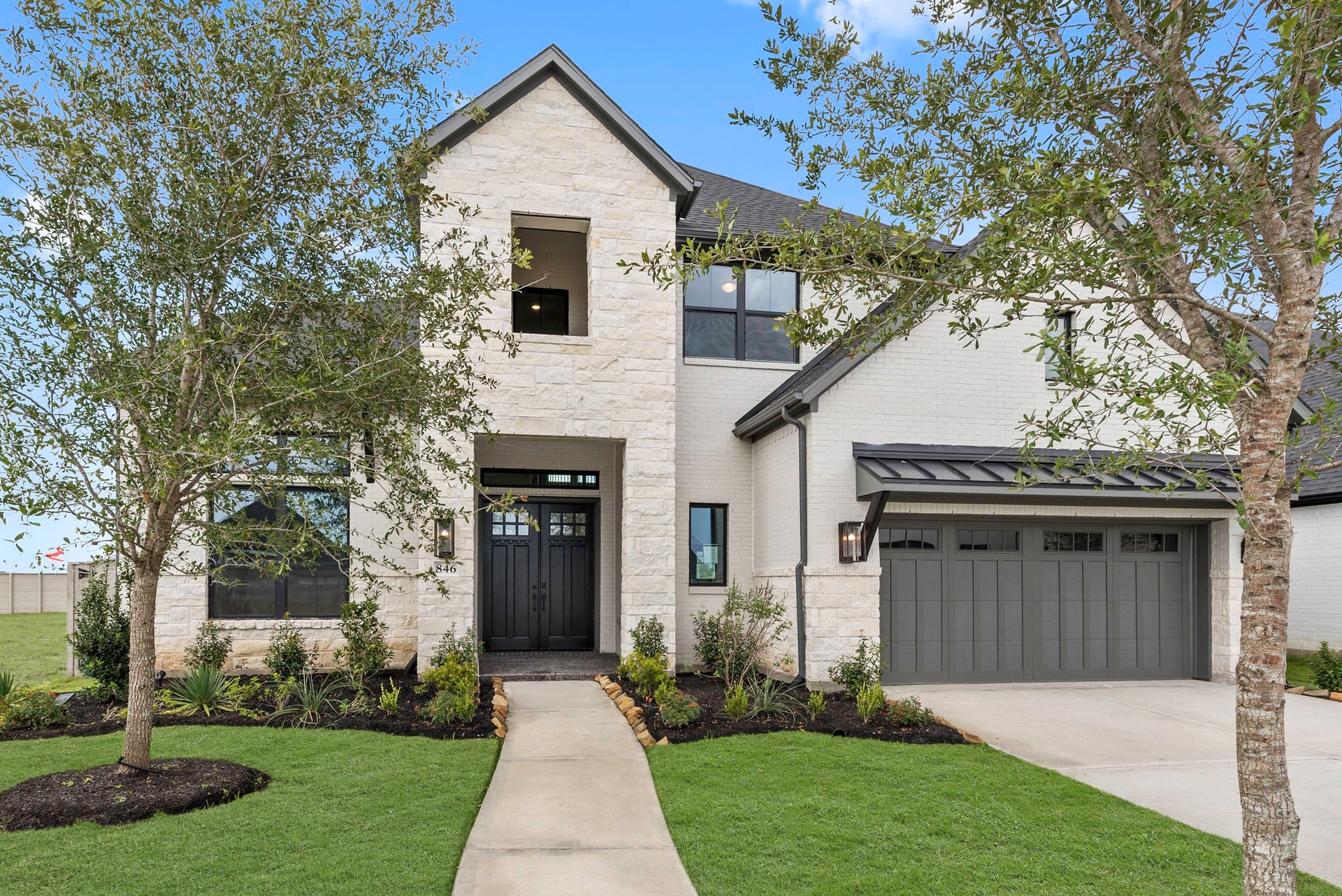 Move-In Ready! Westin Homes | Asher IX  New Construction. Grass is digitally enhanced.