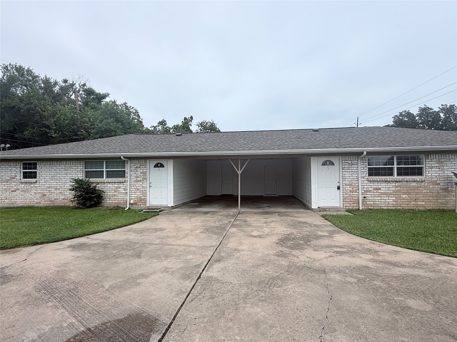 608 County Road 157, Alvin, TX 77511 Charming duplex offering two separate units, each with 2 bedrooms and 1 bath. Enjoy individual electric and water utilities, with no gas for ease and efficiency.