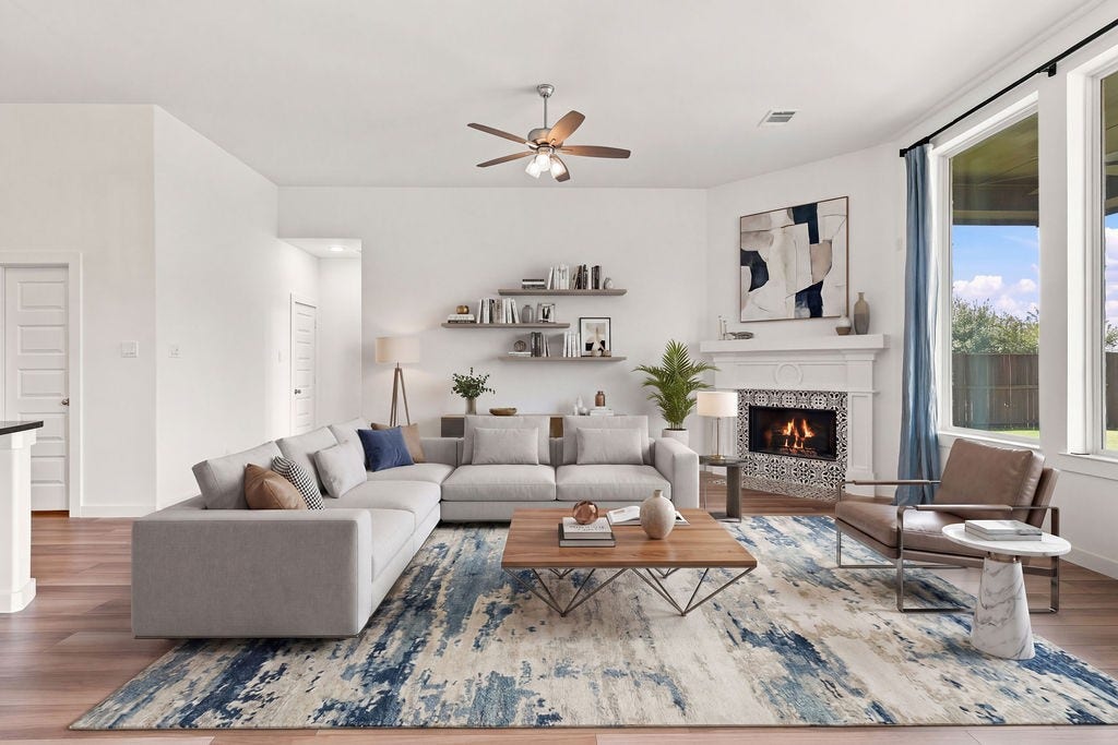 4103 Shackleton Court, Iowa Colony, TX 77583 Virtually Staged Living Room
