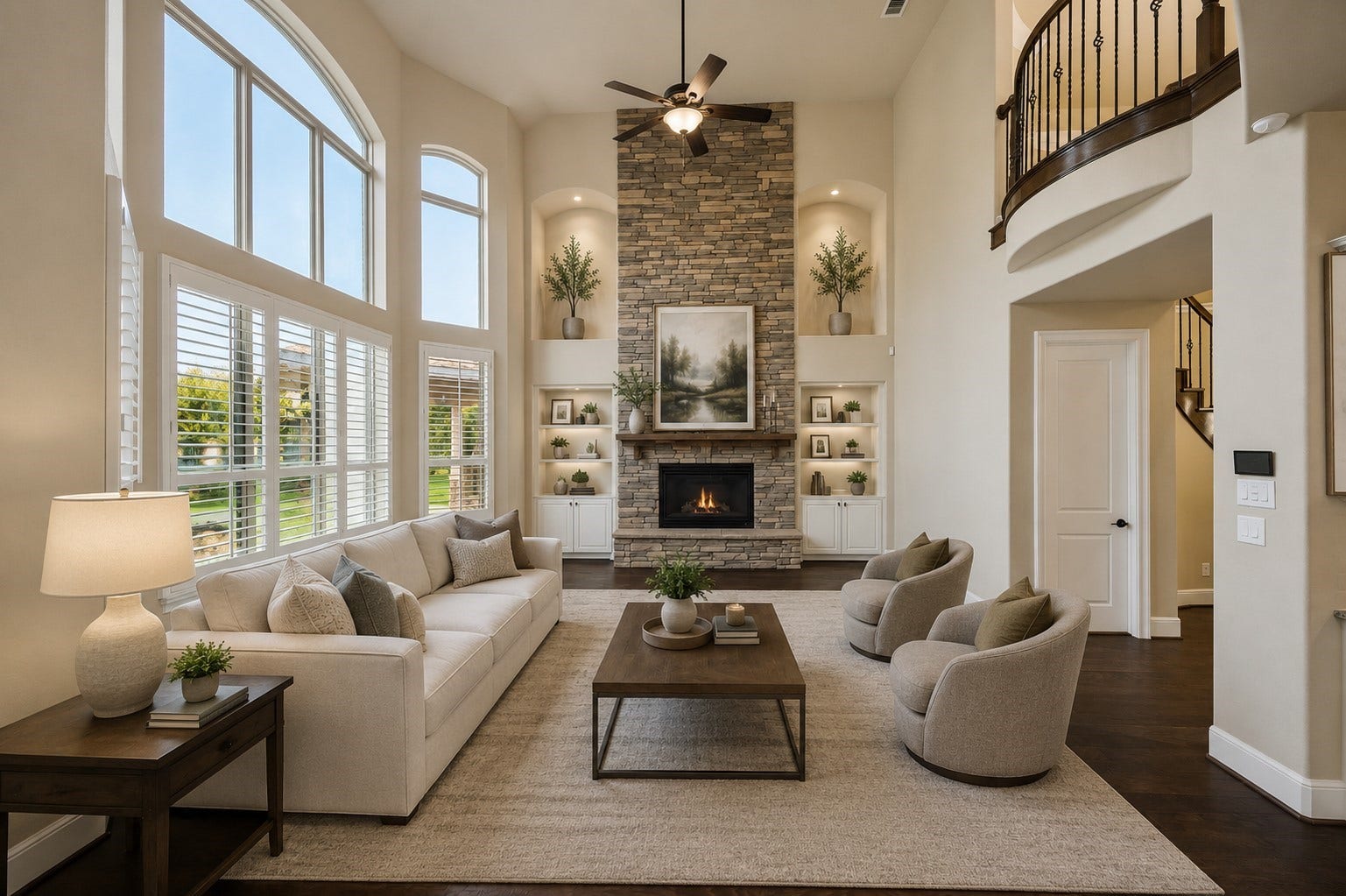 Select images have been professionally virtually staged to showcase the home's design possibilities and help buyers envision the space. Actual furnishings and dcor are not present in the home.