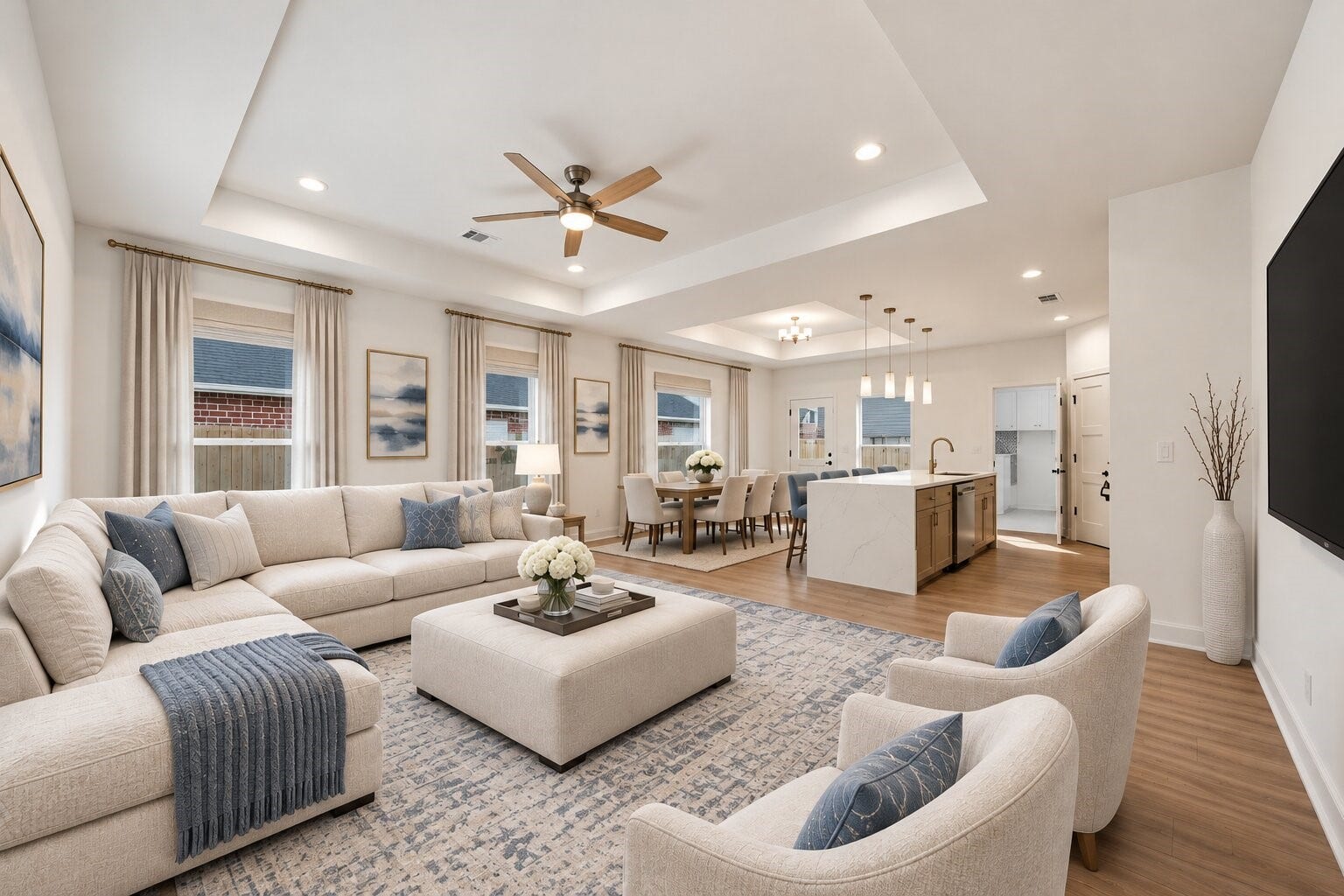 165 Wick Willow Road, Montgomery, TX 77356 Living Room - Virtually Staged