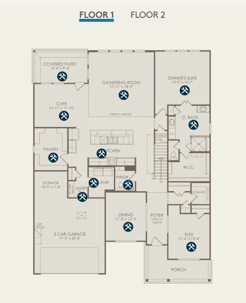21802 Enchanted Cedar Drive, Richmond, TX 77407 1st - Floor Plan