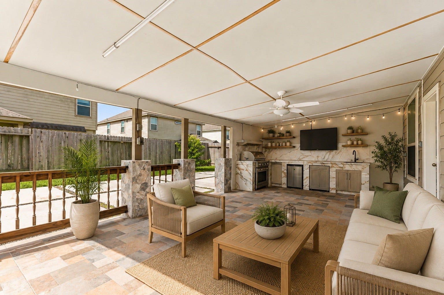 17135 Devon Dogwood Trail, Richmond, TX 77407 Virtual Staging: Patio