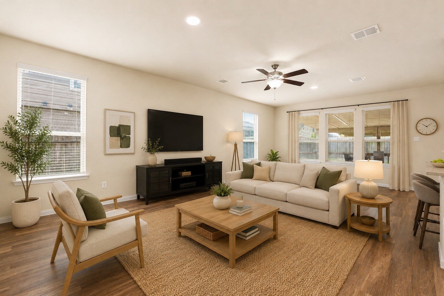 17135 Devon Dogwood Trail, Richmond, TX 77407 Virtual Staging: Living room