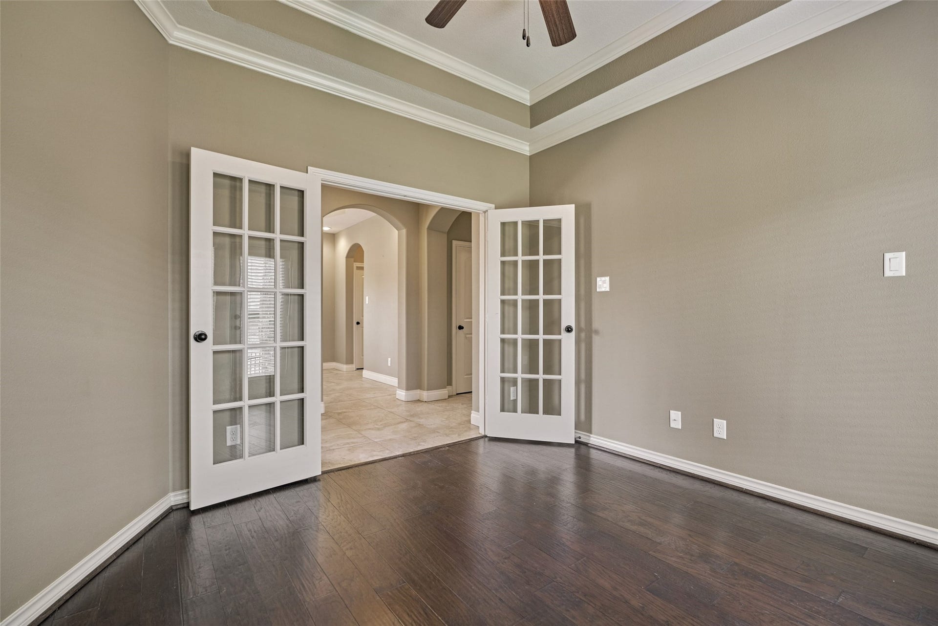 119 Bessie Price Owens Drive, Montgomery, TX 77356 Study with French door entry.