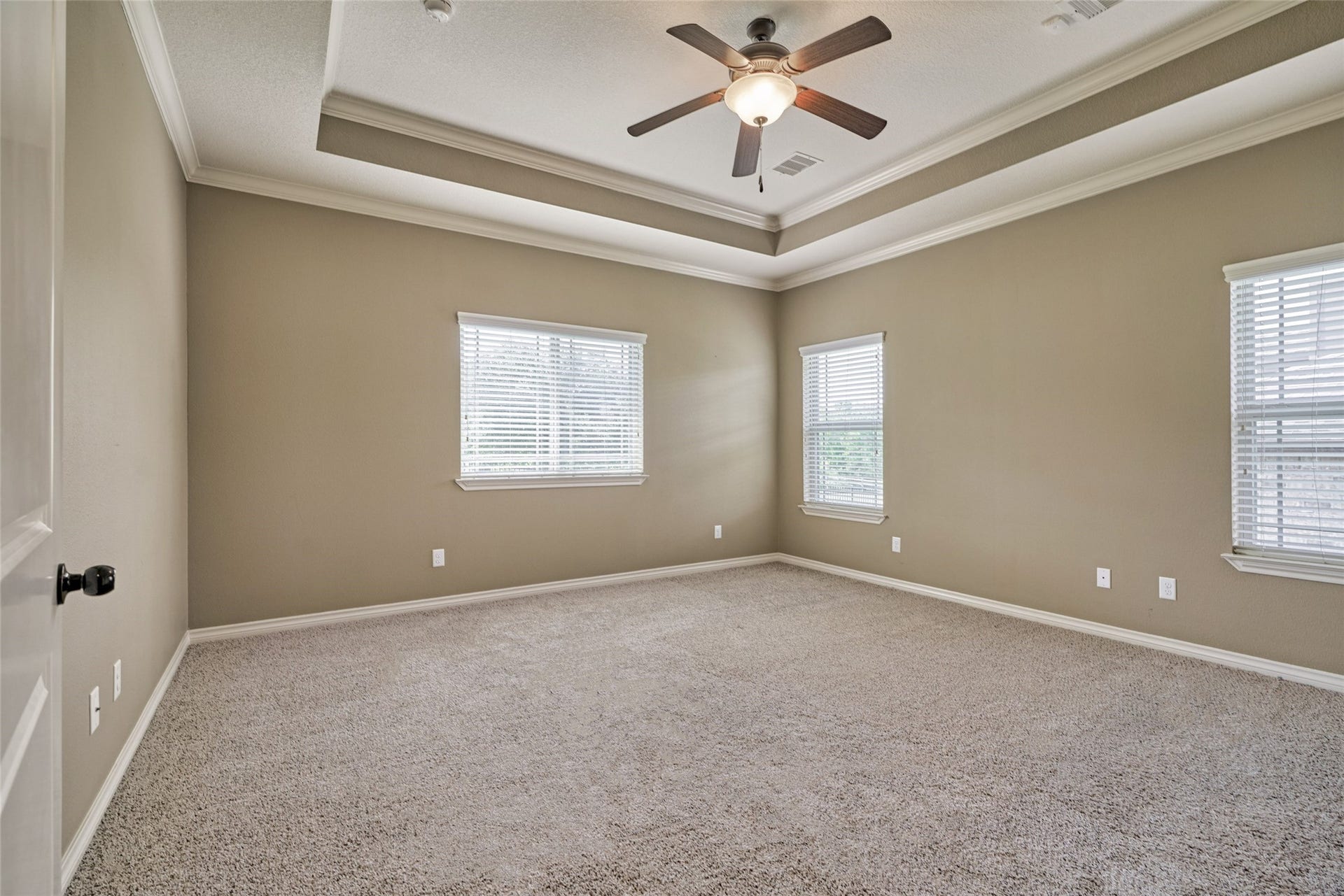 119 Bessie Price Owens Drive, Montgomery, TX 77356 Large private primary retreat with trey ceiling.