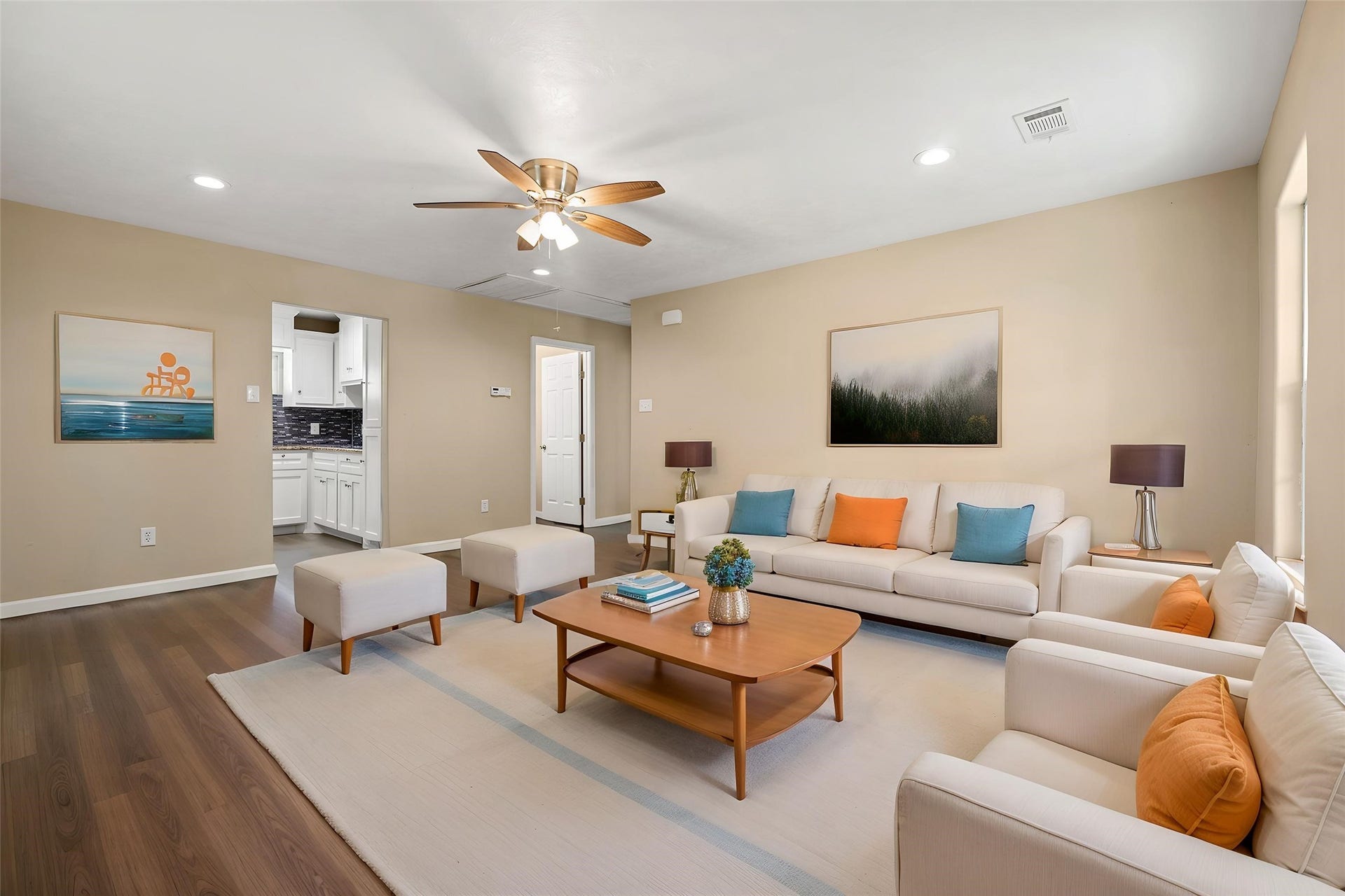 1608 Eastway Street, Galena Park, TX 77547 Living room virtually staged