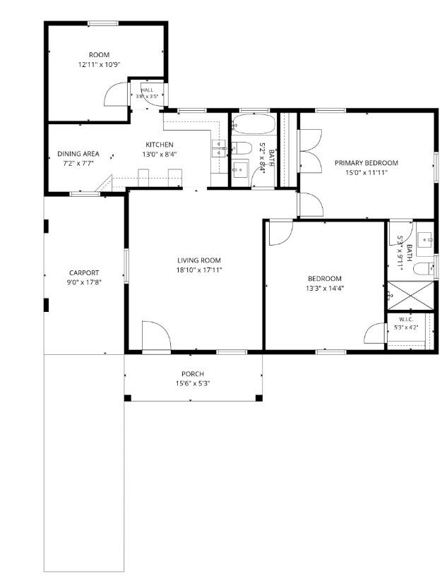1608 Eastway Street, Galena Park, TX 77547 Floor plan