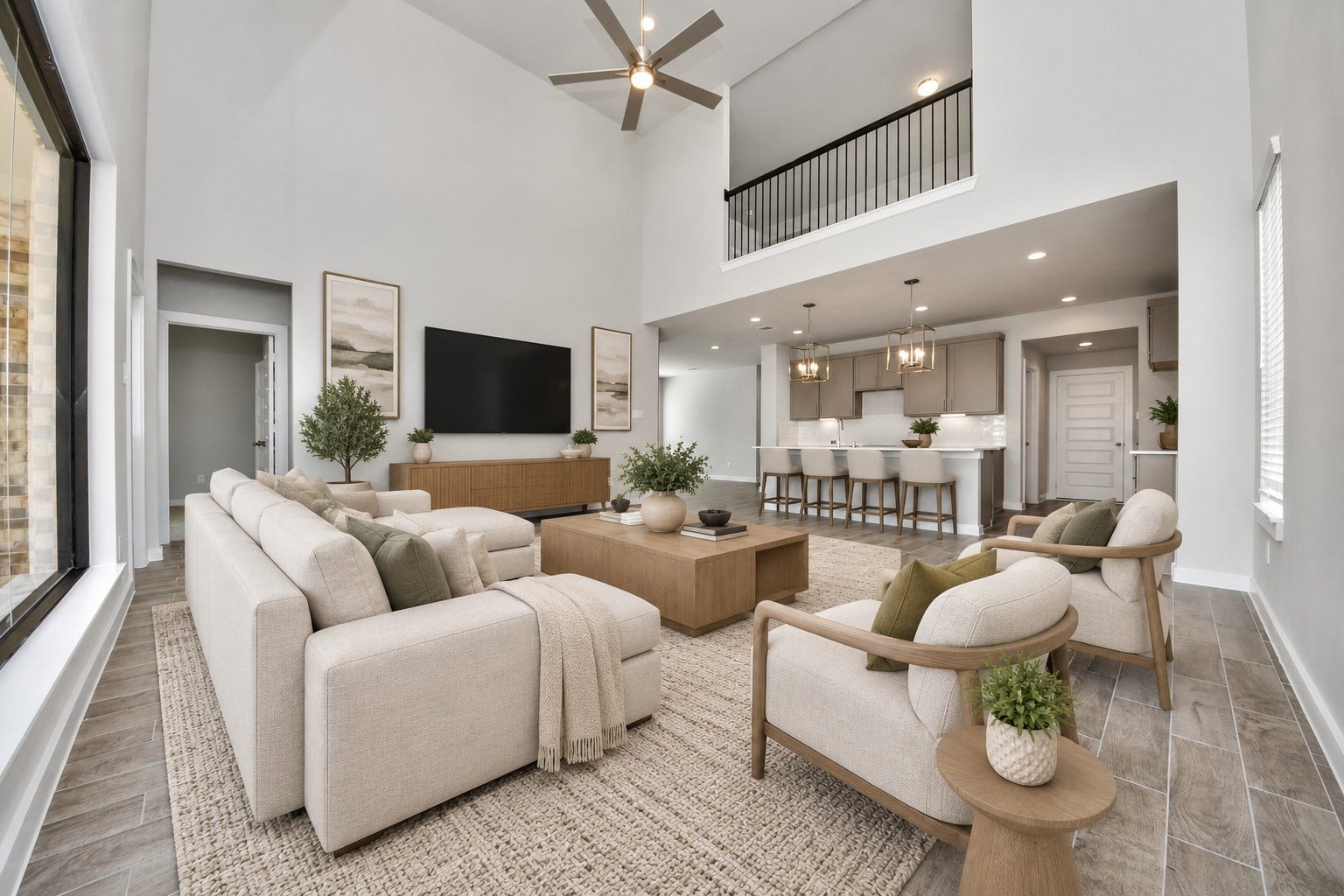 Virtually Staged - Living Room. Sample photo of completed home with similar floor plan. Actual colors and selections may vary.