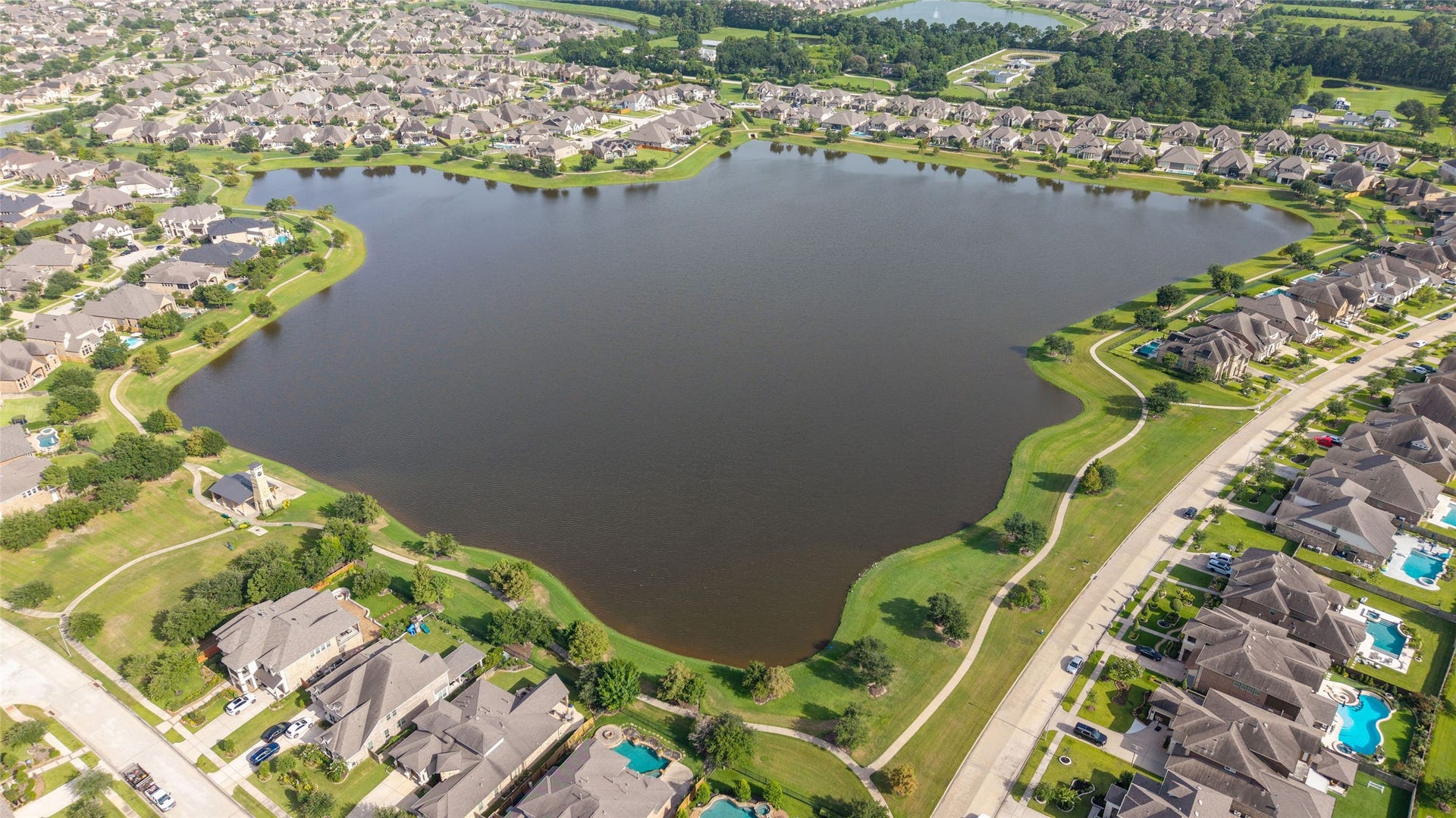 13411 Alpine Mountain Lane, Tomball, TX 77377 Gorgeous neighborhood lake and scenic surroundings in Wildwood at Northpointe.