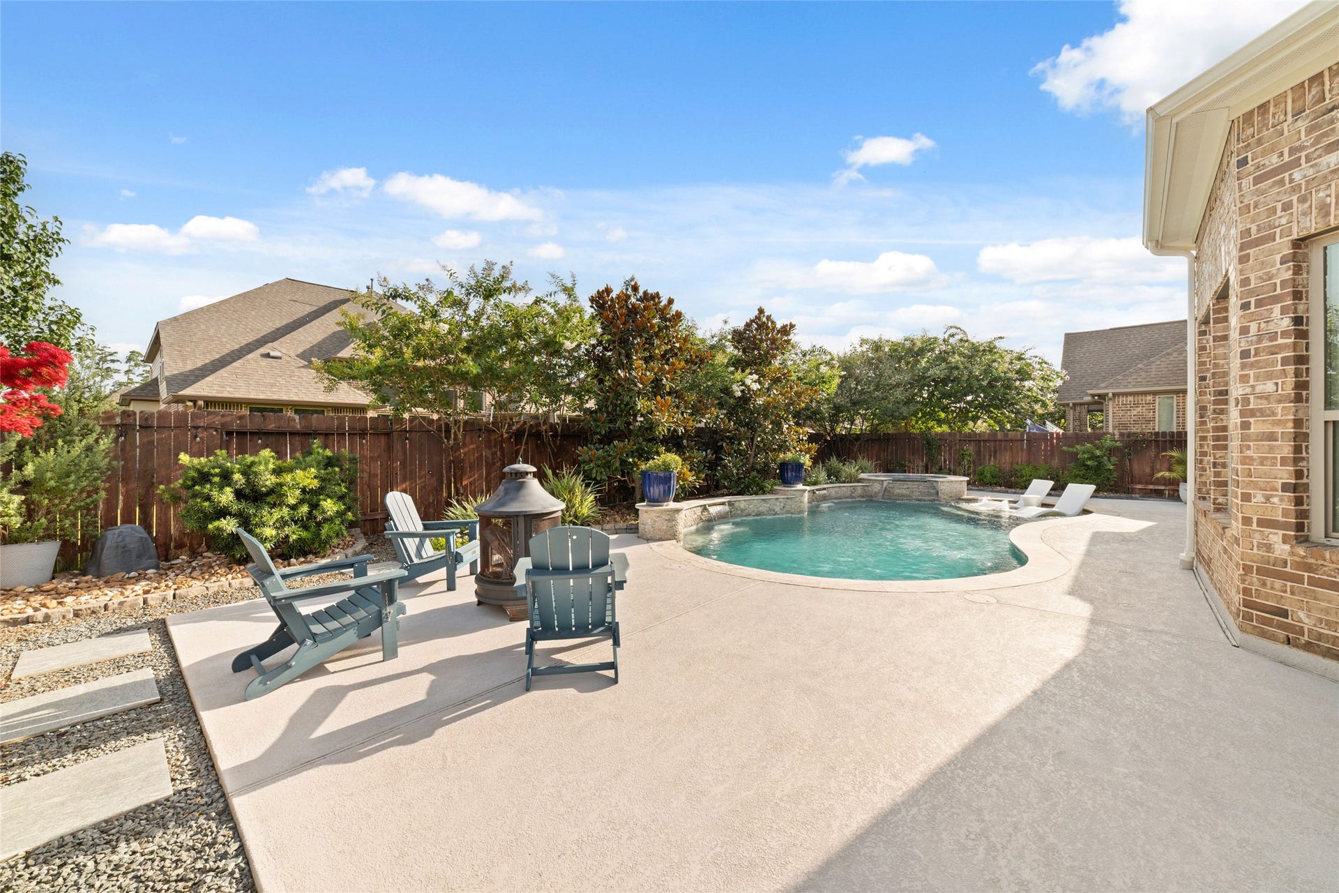 13411 Alpine Mountain Lane, Tomball, TX 77377 Large deck built for entertaining with room for multiple seating areas.