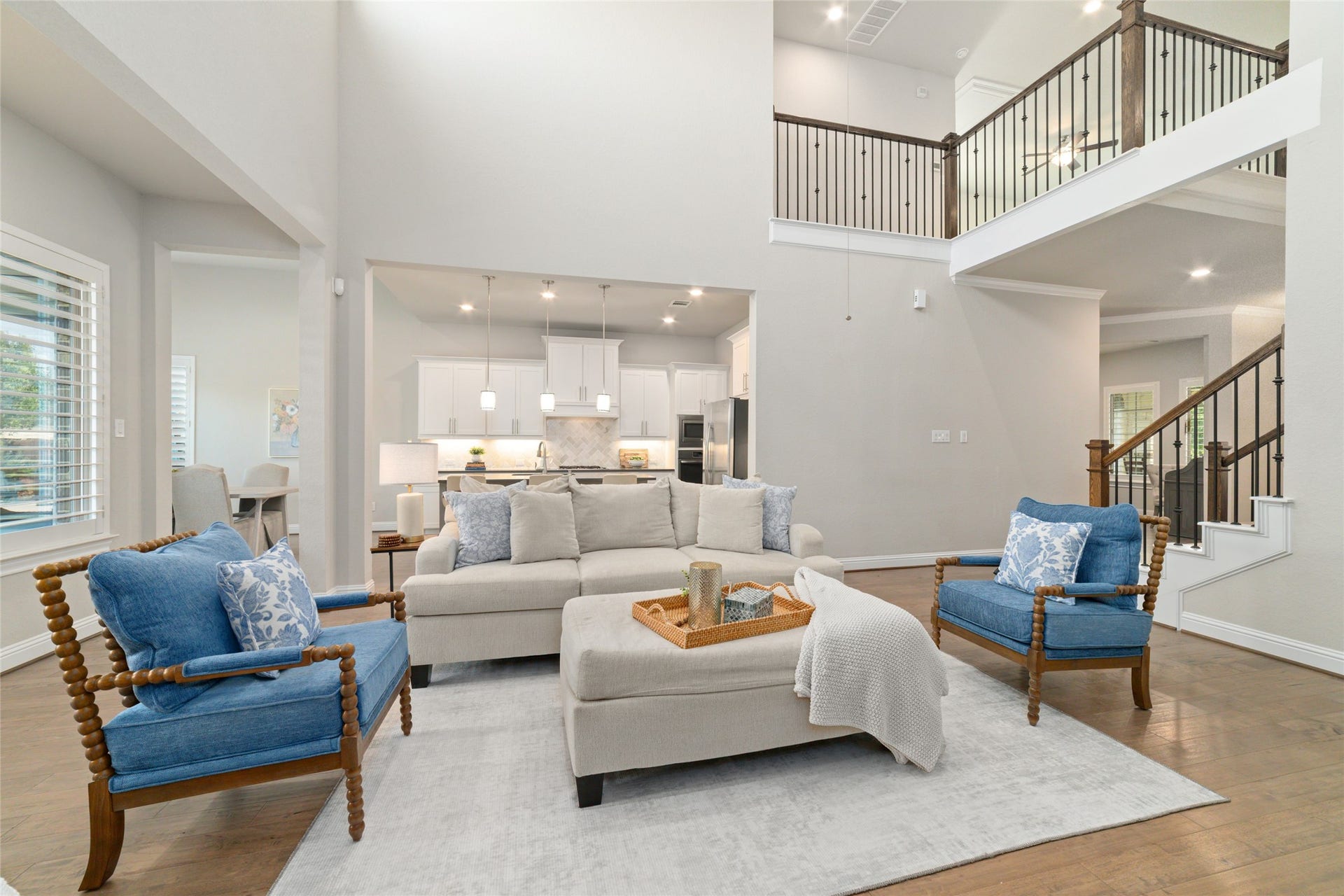 13411 Alpine Mountain Lane, Tomball, TX 77377 Open-concept living area designed for everyday living and entertaining.