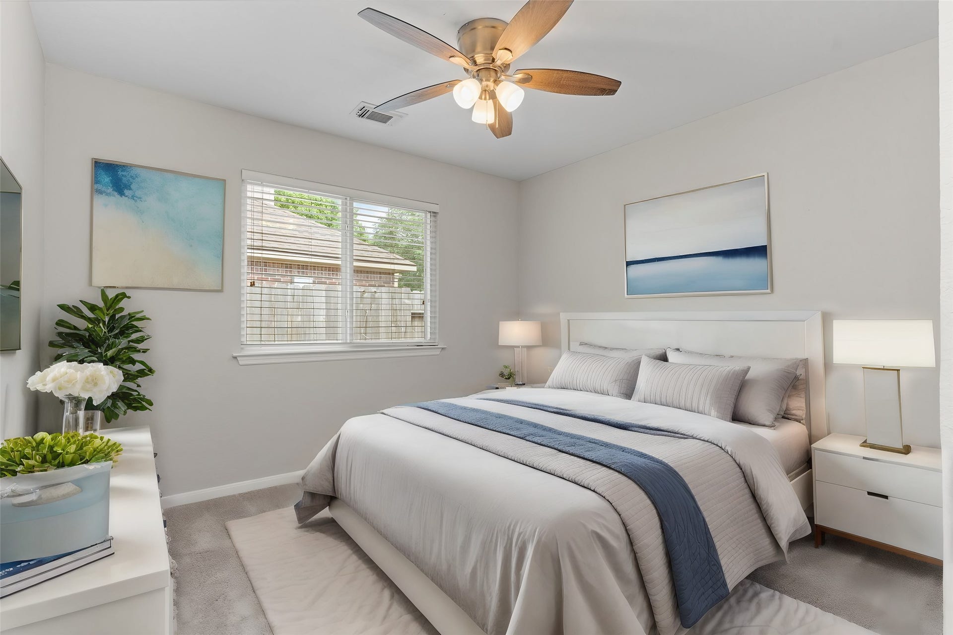 7207 Palmito Ranch Drive, Richmond, TX 77406 All the Guest Bedrooms have Walk In Closets and New Ceiling Fans! *Virtually Staged*