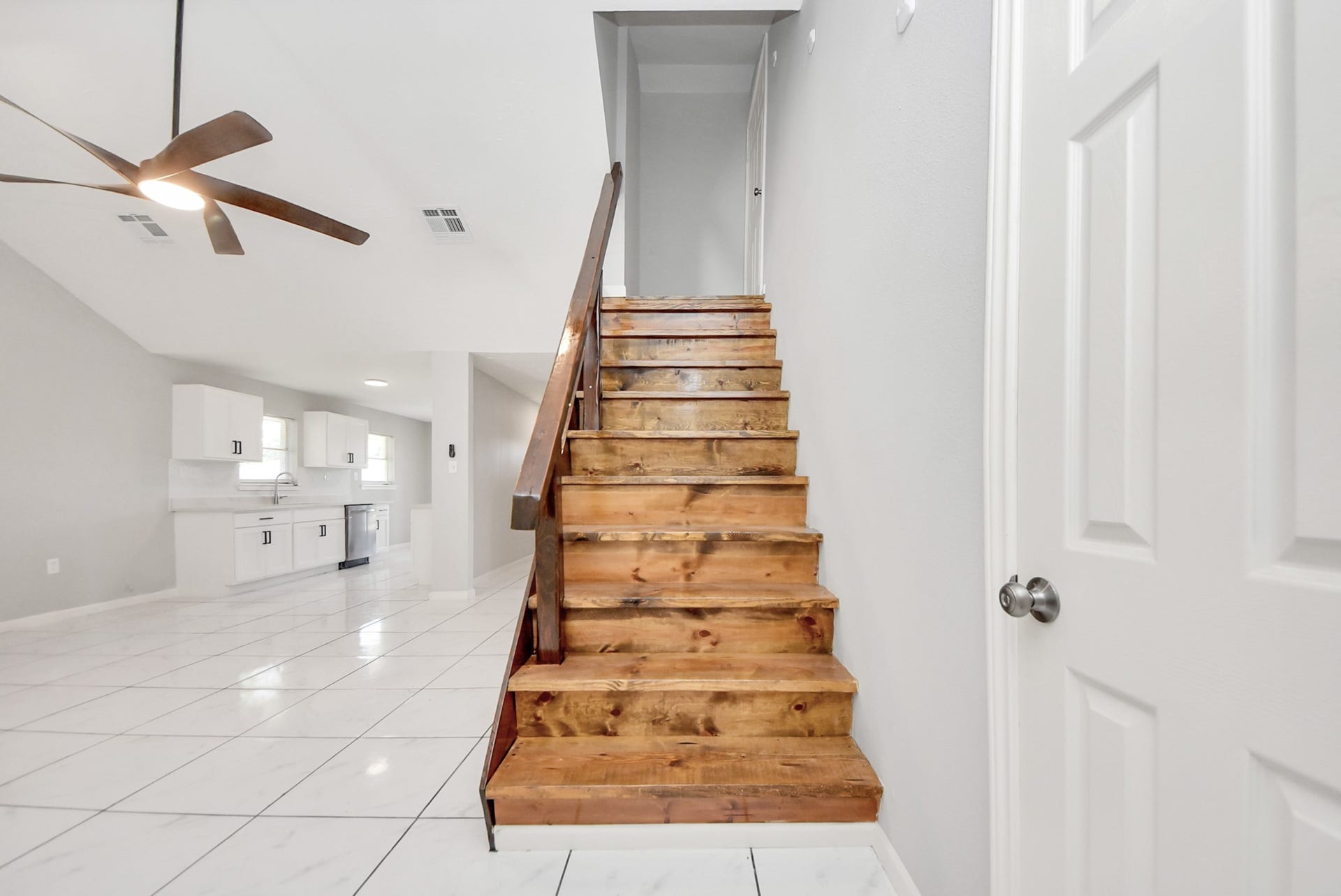 Staircase to upstairs