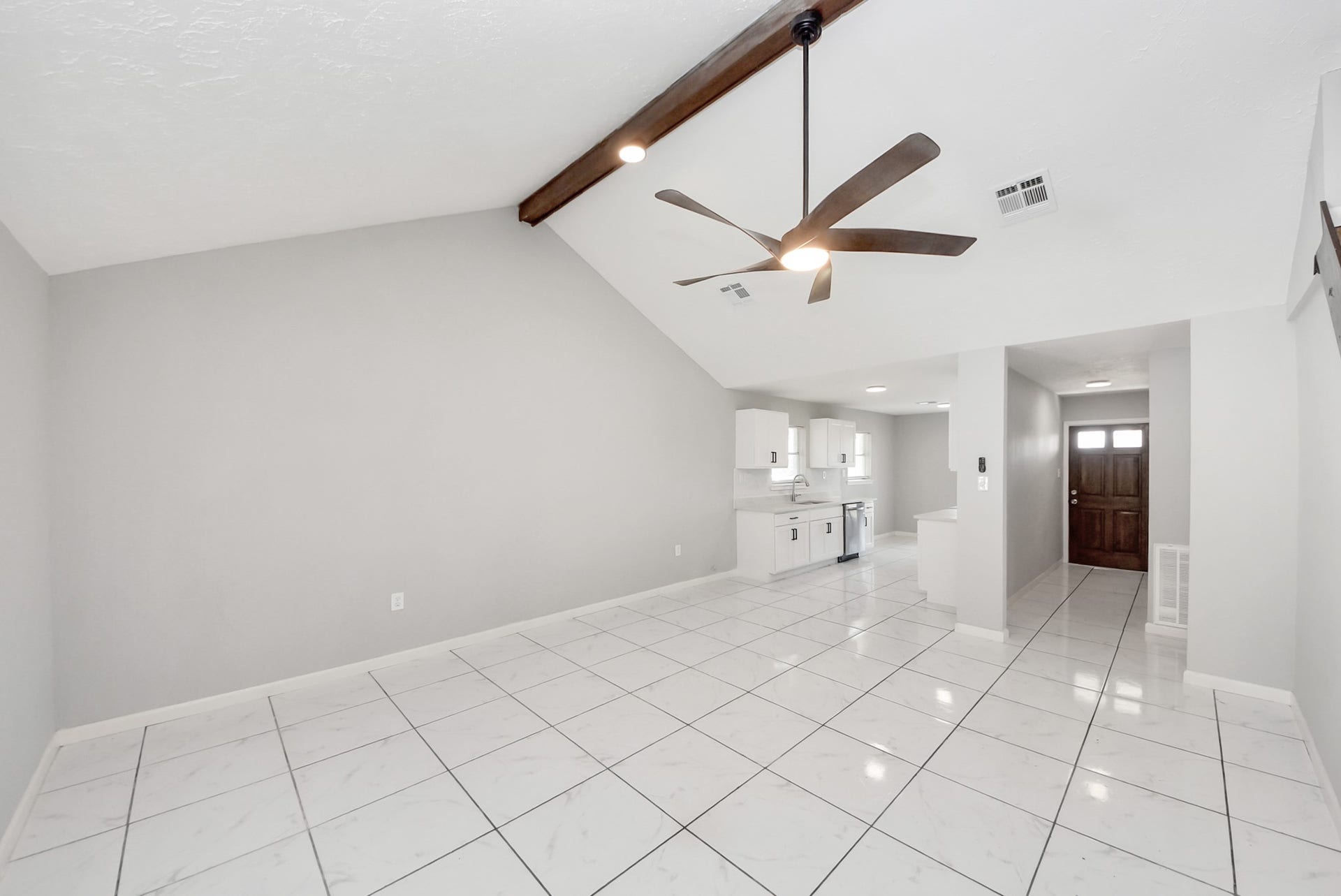 View of Living Room towards Kitchen