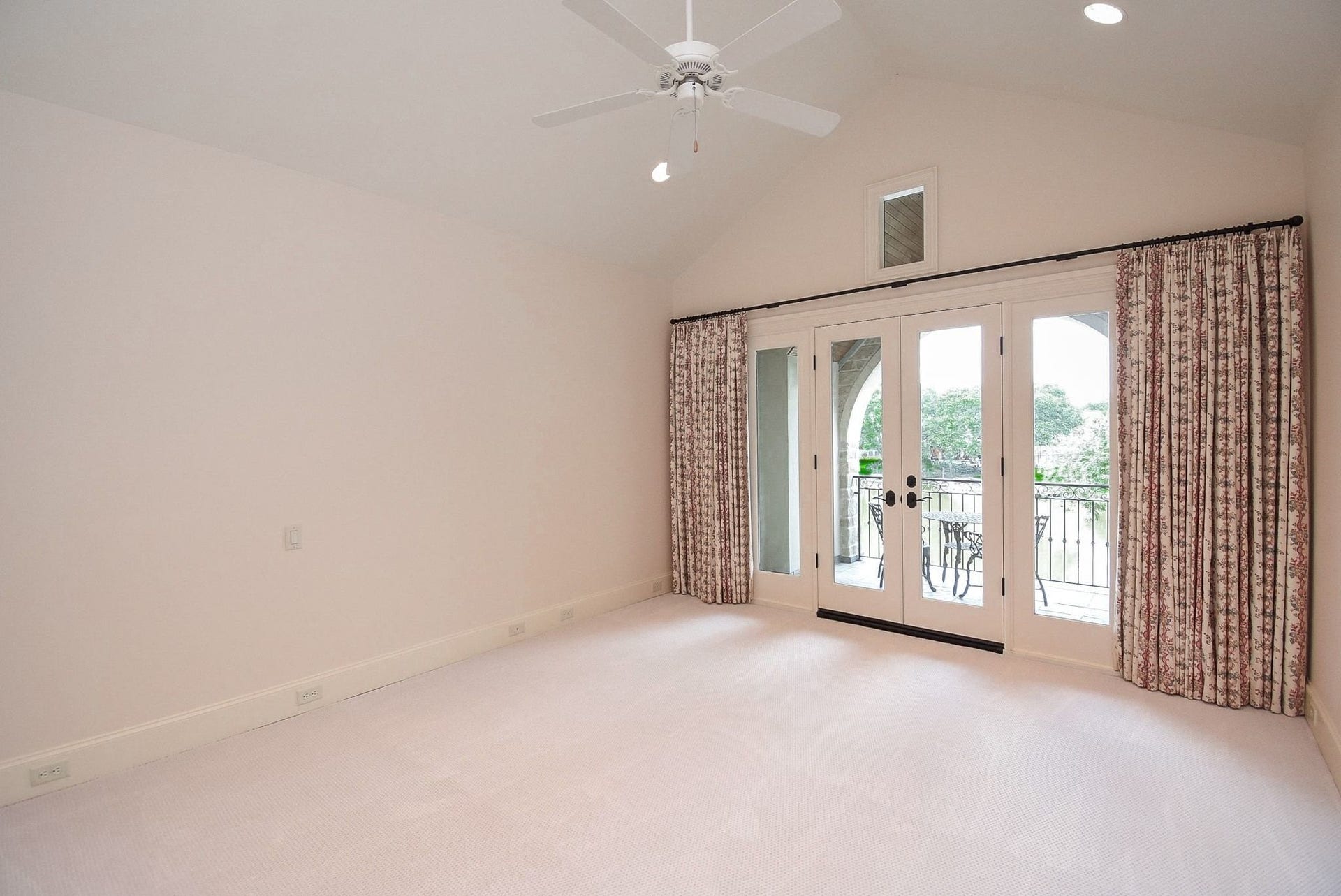 Bedroom 2 has brand new, never lived on carpet with balcony access overlooking the waterfront.  High ceilings in all of these rooms